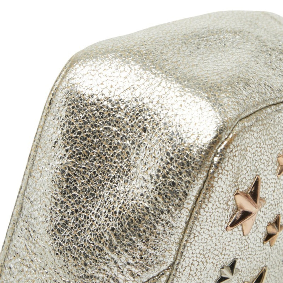 Jimmy Choo Silver Leather Pouch (Pre-Owned)
