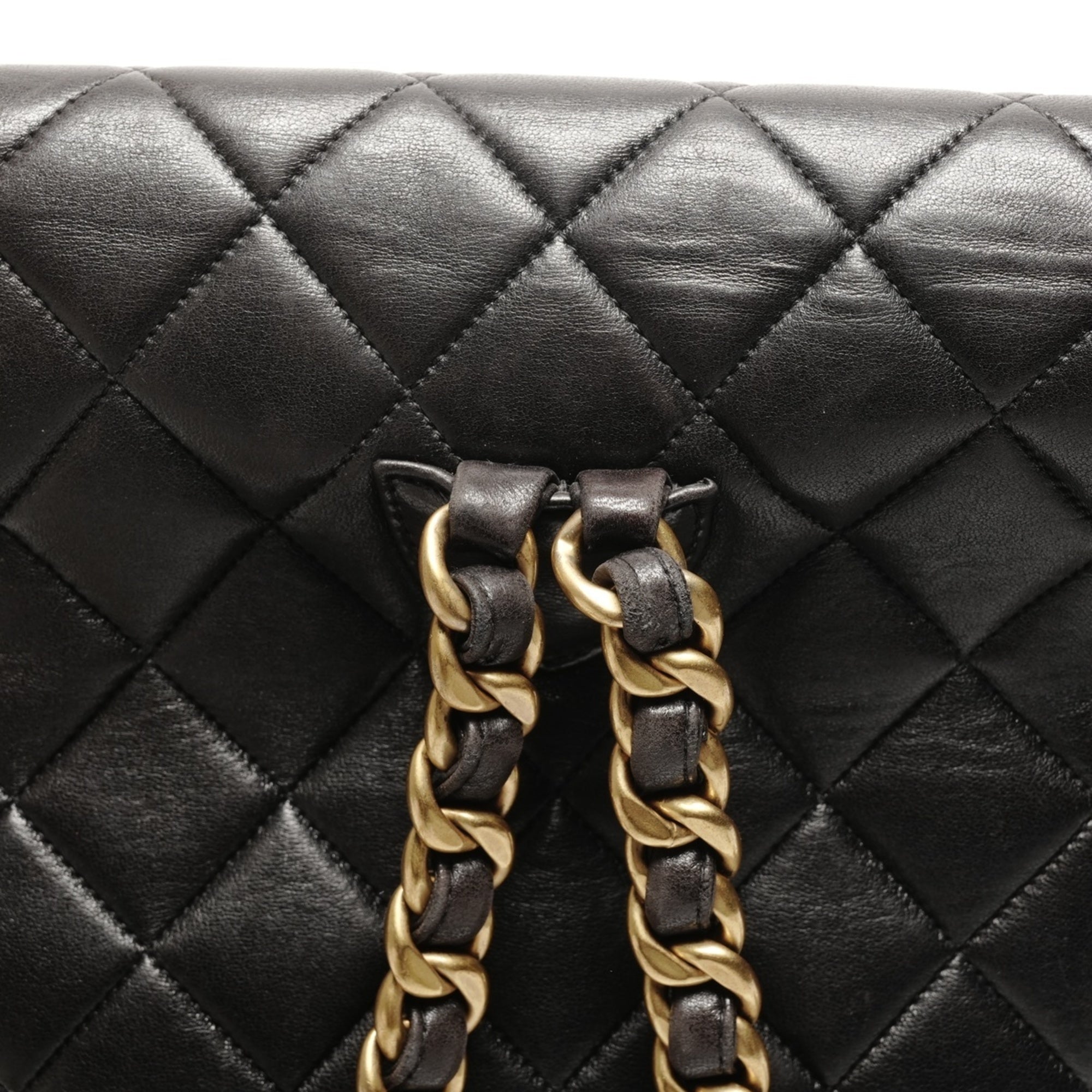 Chanel Matelasse Black Backpack (Pre-Owned)