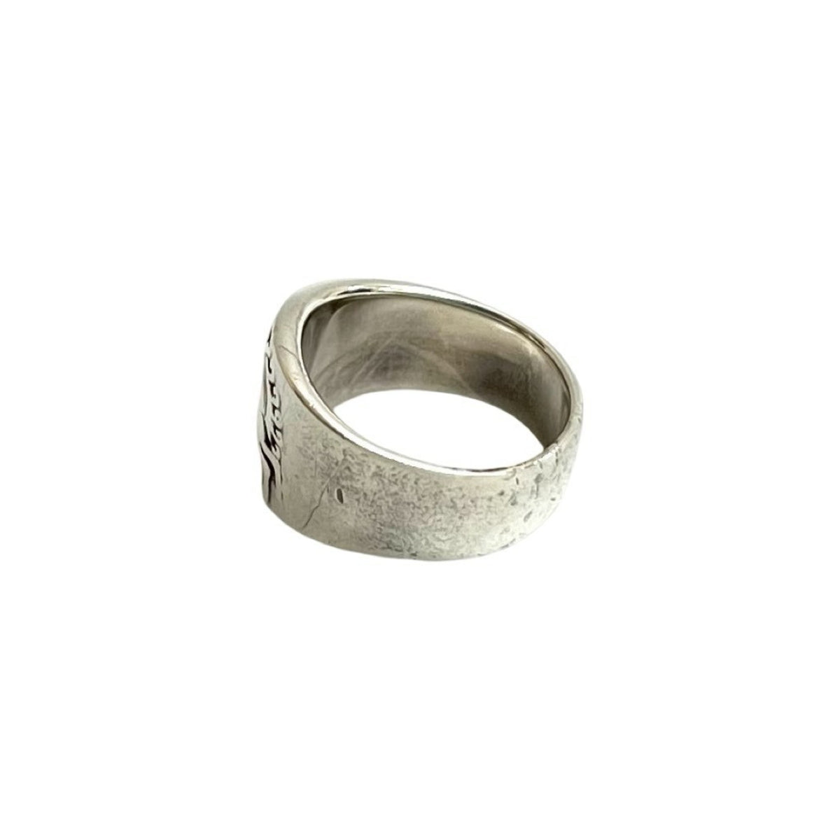 Hermes Silver Silver 925 Band Ring (Pre-Owned)