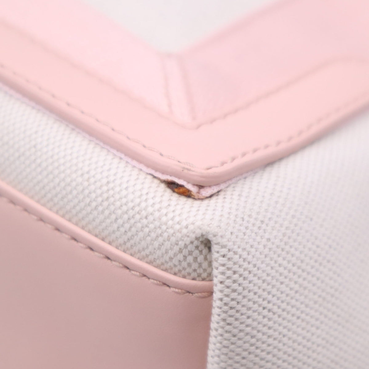 Balenciaga Ivory Pink Canvas Handbag (Pre-Owned)
