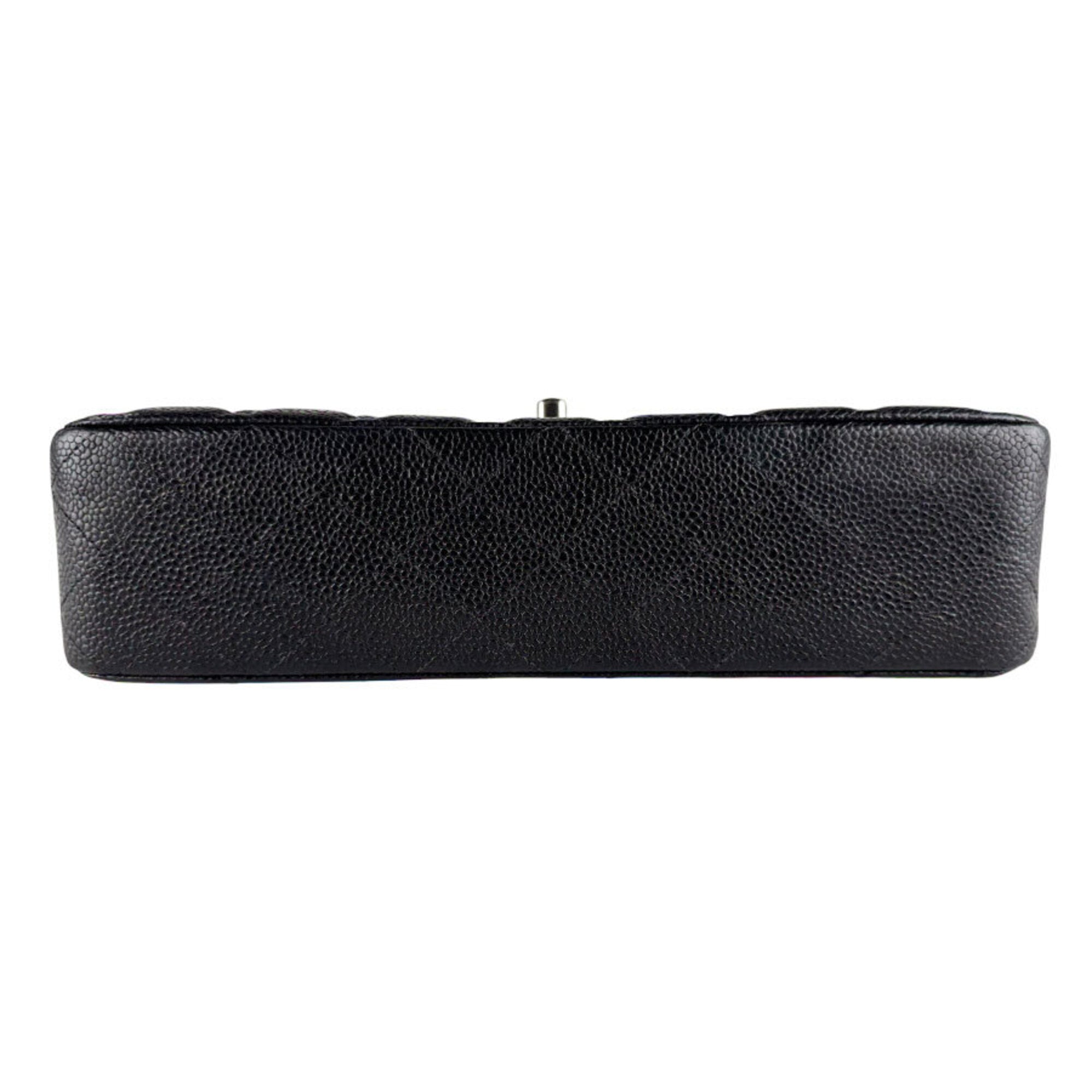 Chanel Black Grained Calfskin Shoulder Bag (Pre-Owned)