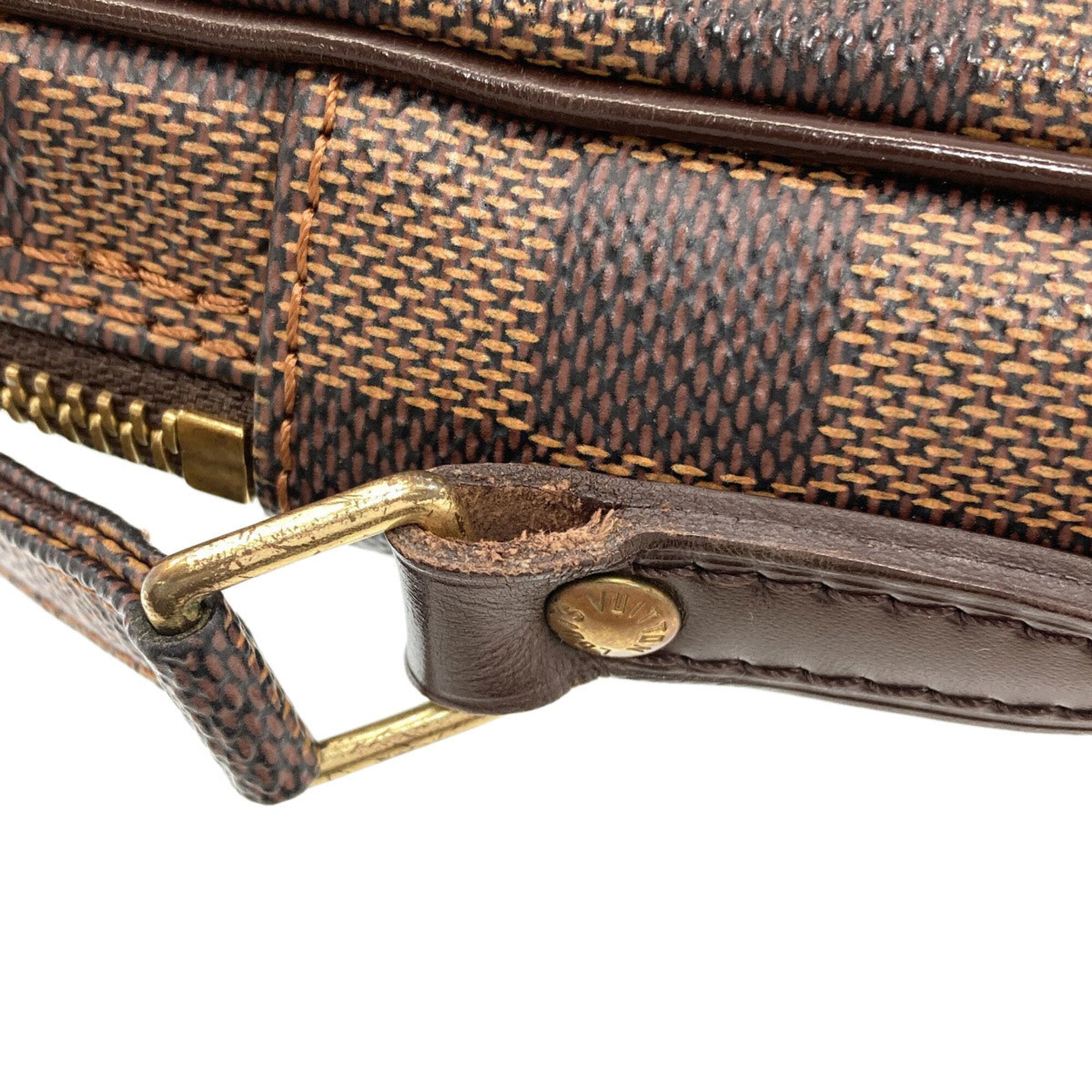 Louis Vuitton Damier Canvas Ebene Damier Canvas Shoulder Bag (Pre-Owned)