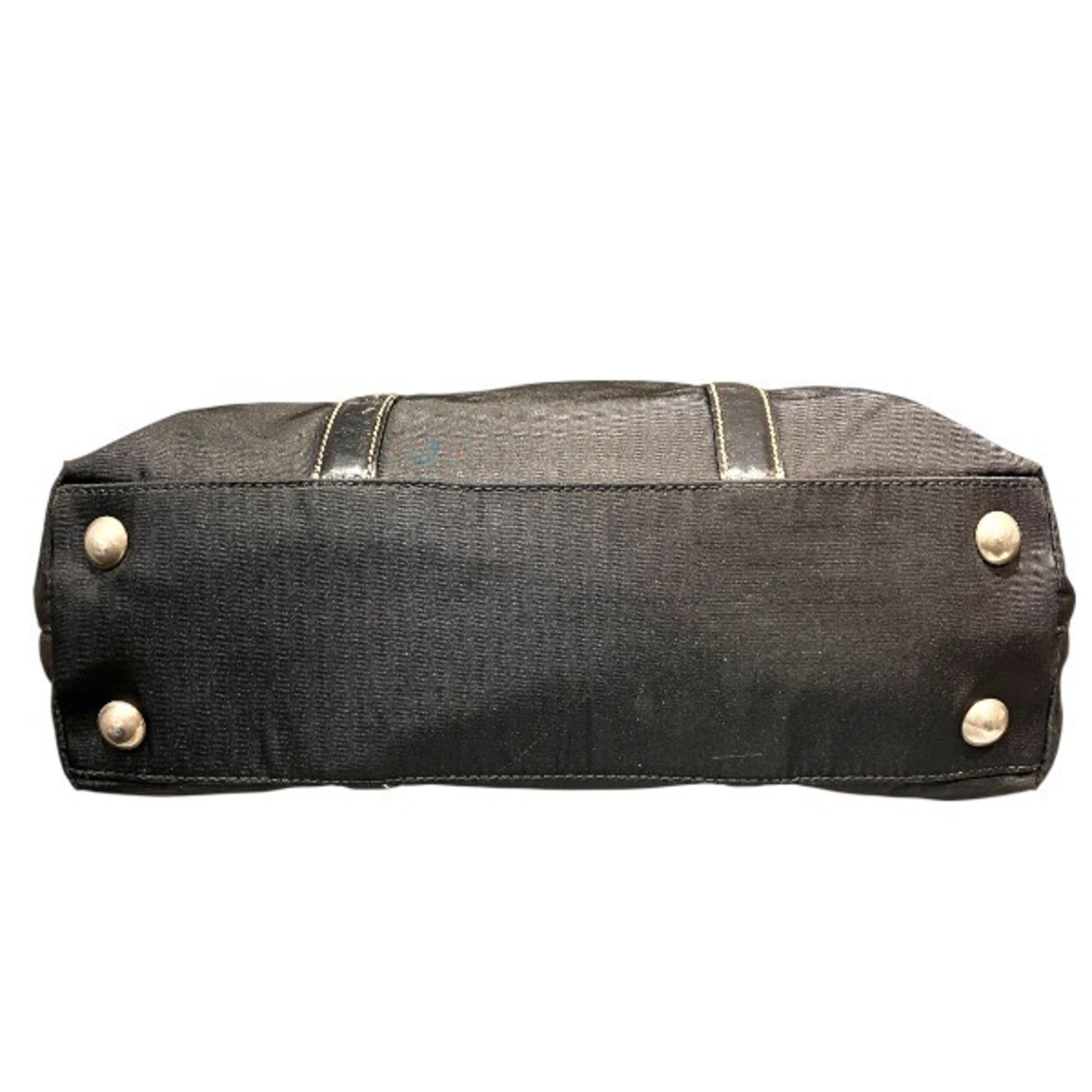 Prada Black Nylon Leather Handbag (Pre-Owned)