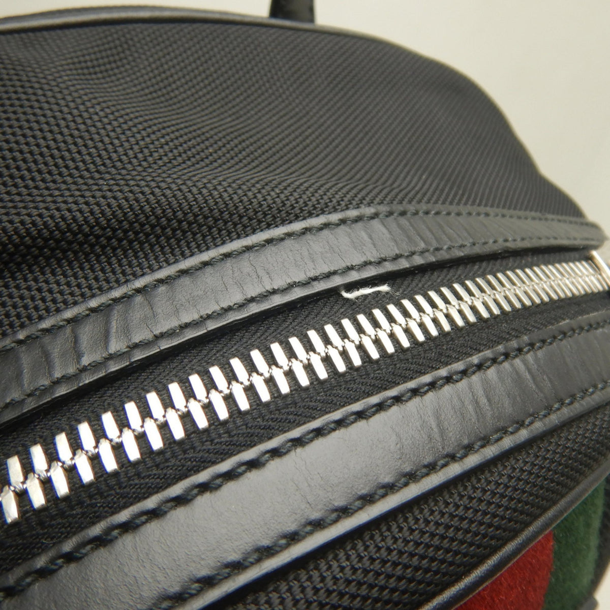 Gucci Black Nylon Canvas Backpack (Pre-Owned)