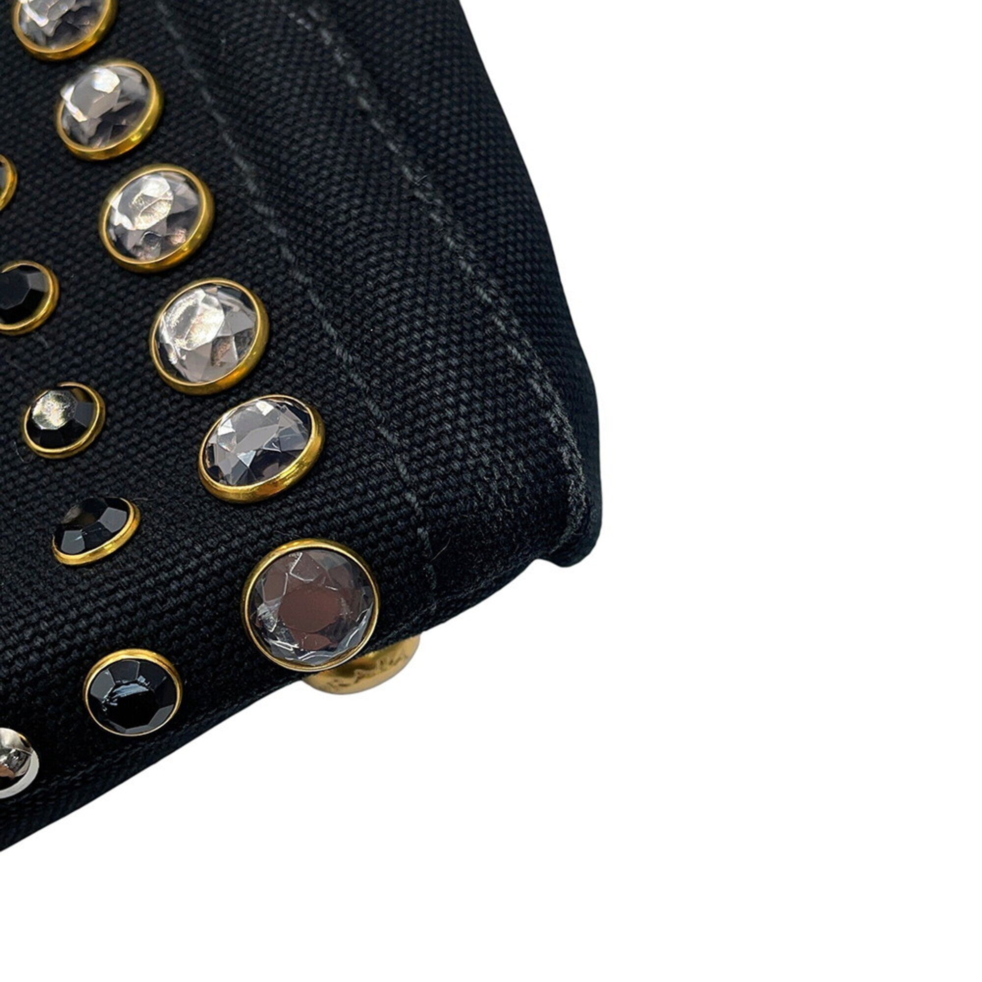Prada Black Canvas Tote Bag (Pre-Owned)