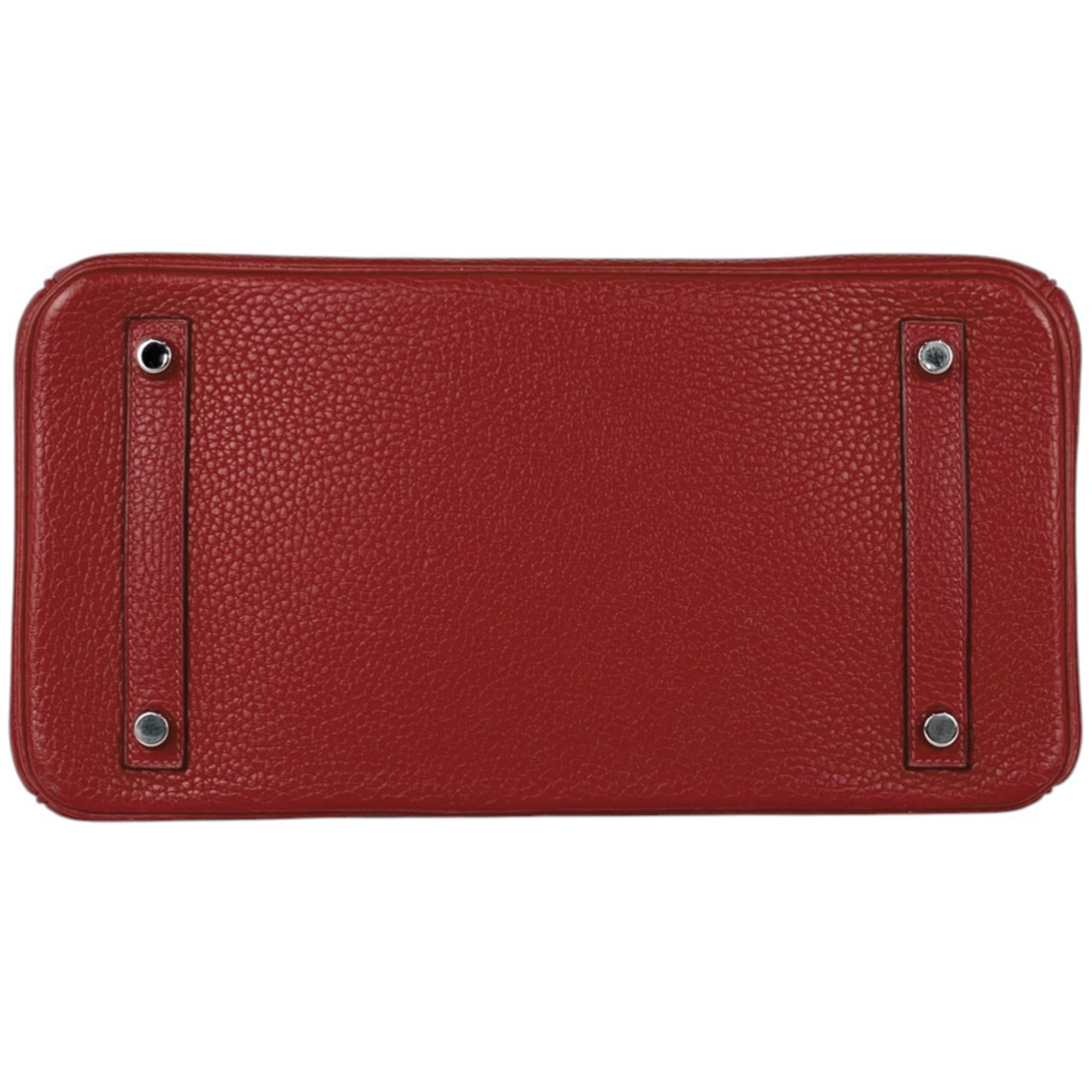 Hermes Birkin Rouge Casaque Togo Leather Handbag (Pre-Owned)