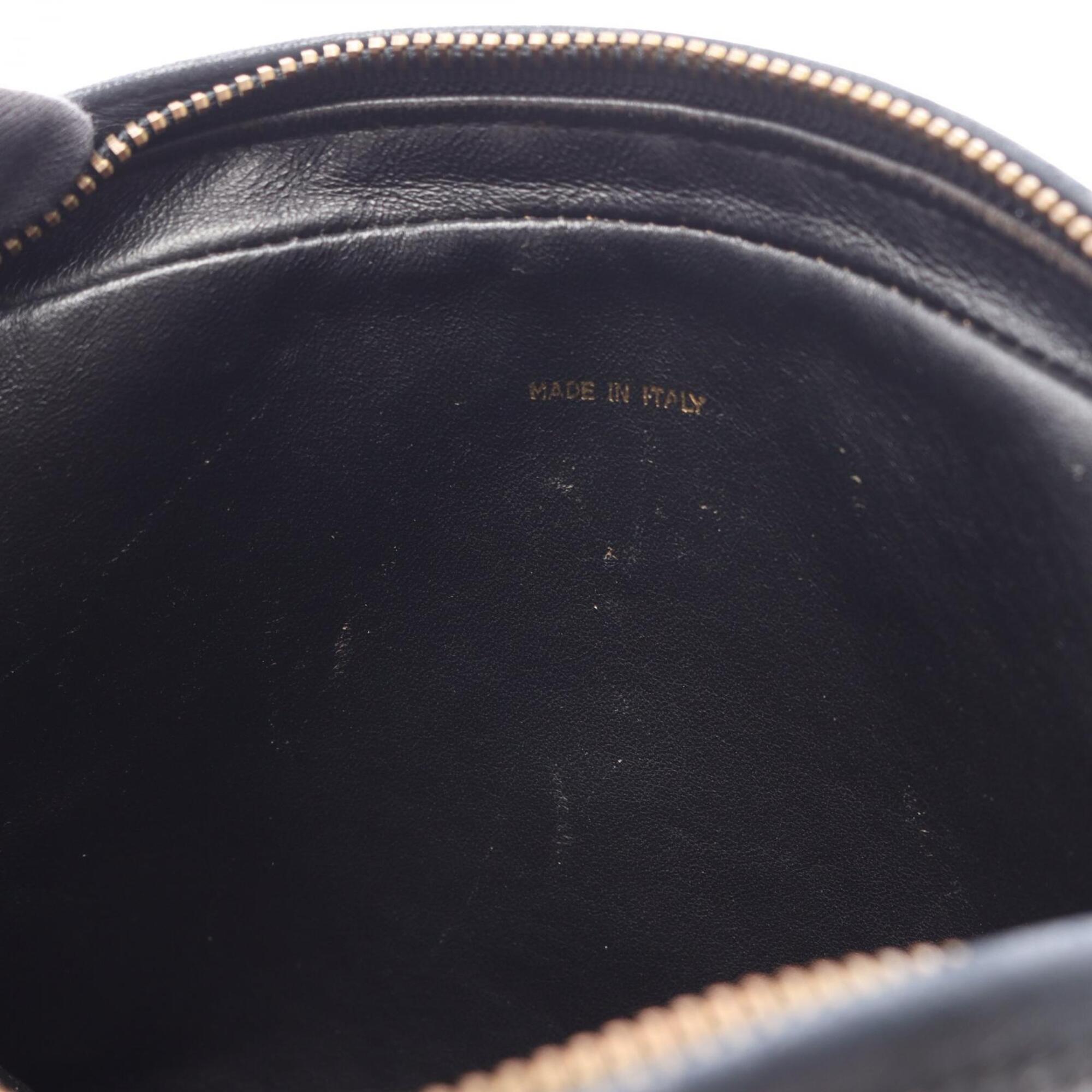Chanel Black Leather Handbag Shoulder Bag (Pre-Owned)