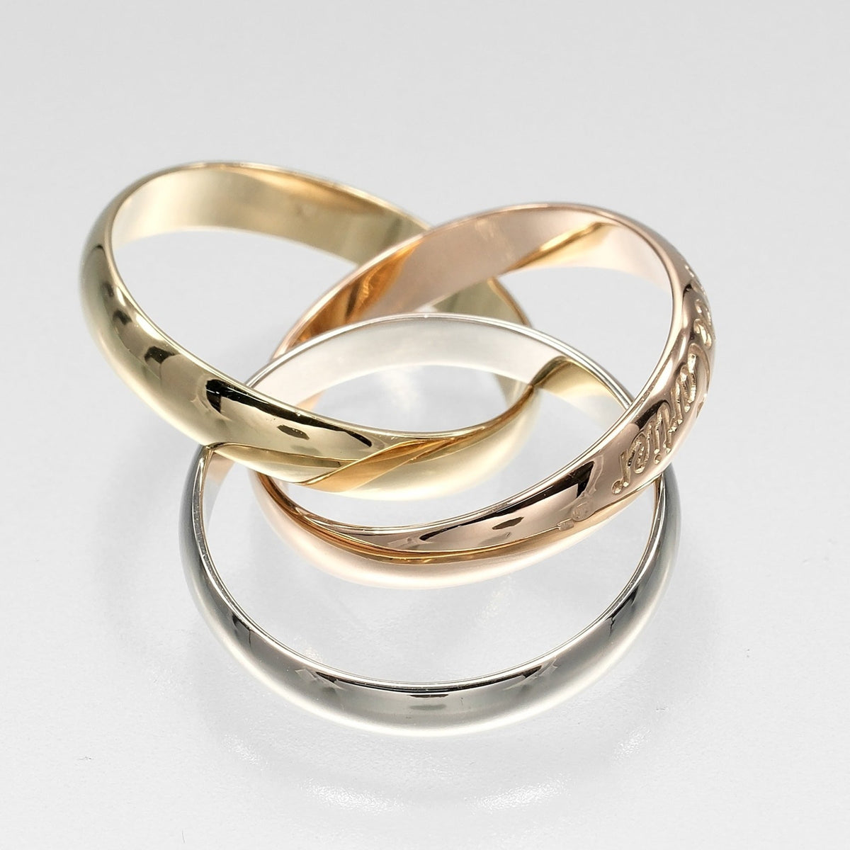Cartier Trinity Yellow Gold (18K) Pink Gold (18K) White Gold (18K) Band Ring (Pre-Owned)