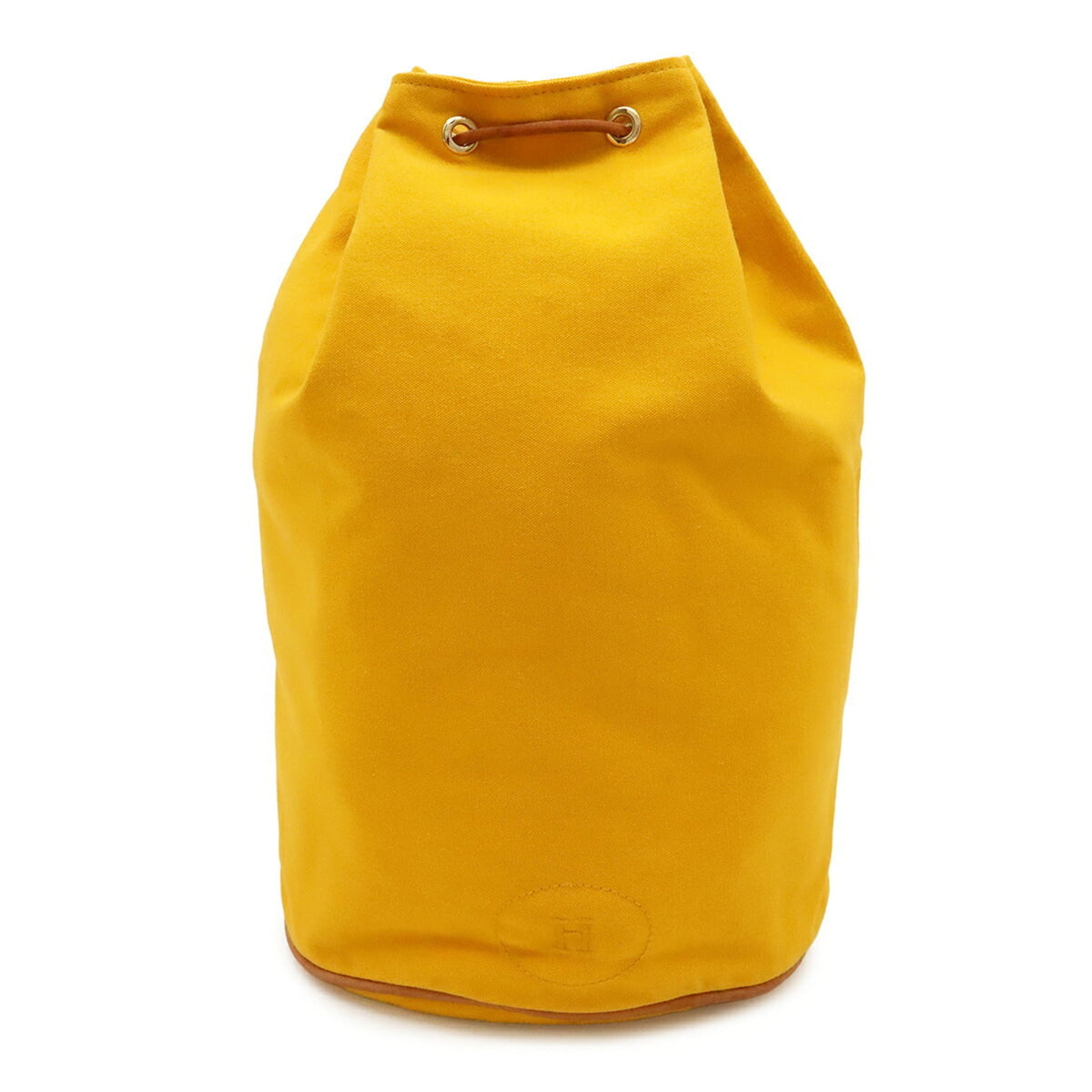 Hermes Yellow Canvas Leather Shoulder Bag (Pre-Owned)