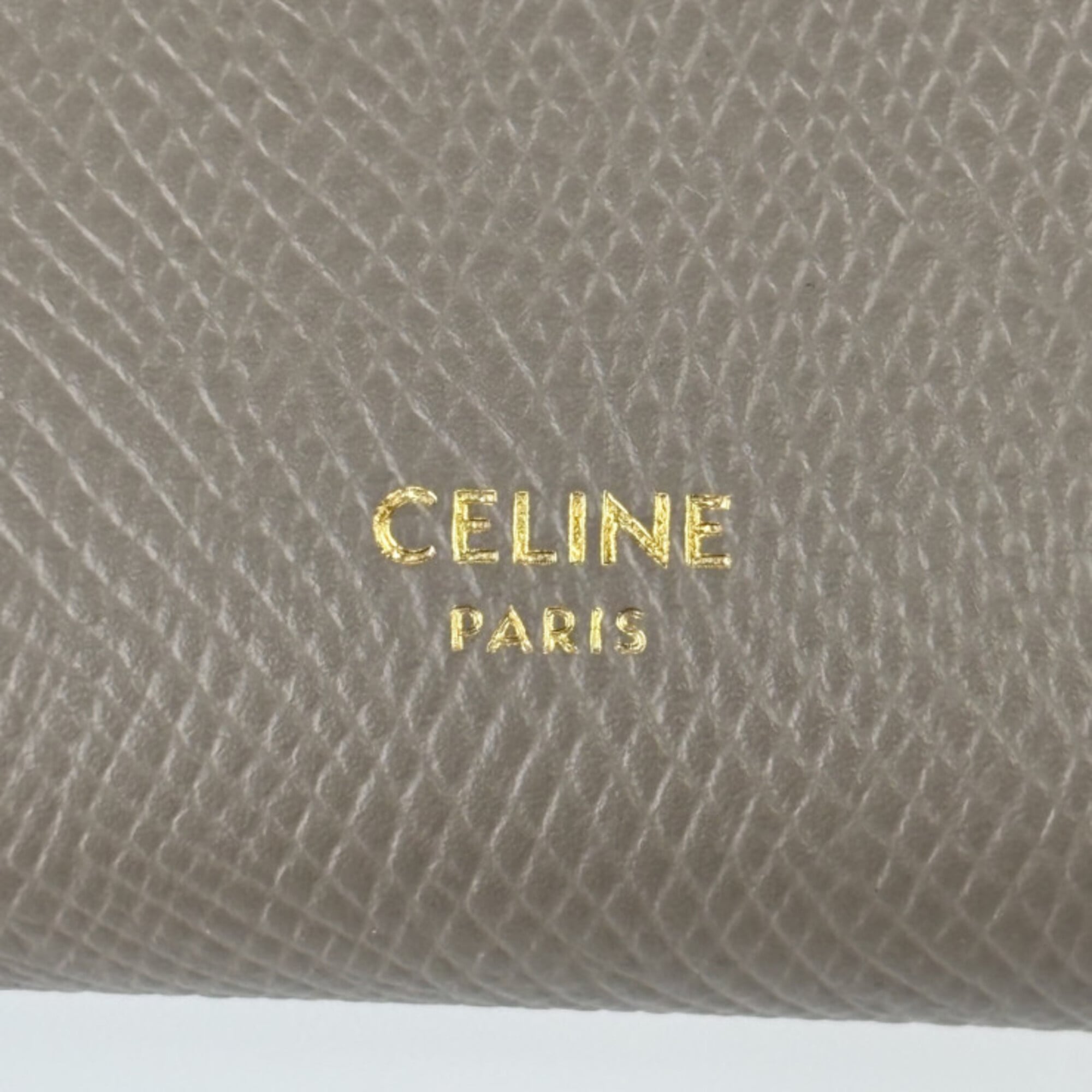 Celine Grayish Leather Wallet (Bi-Fold) (Pre-Owned)
