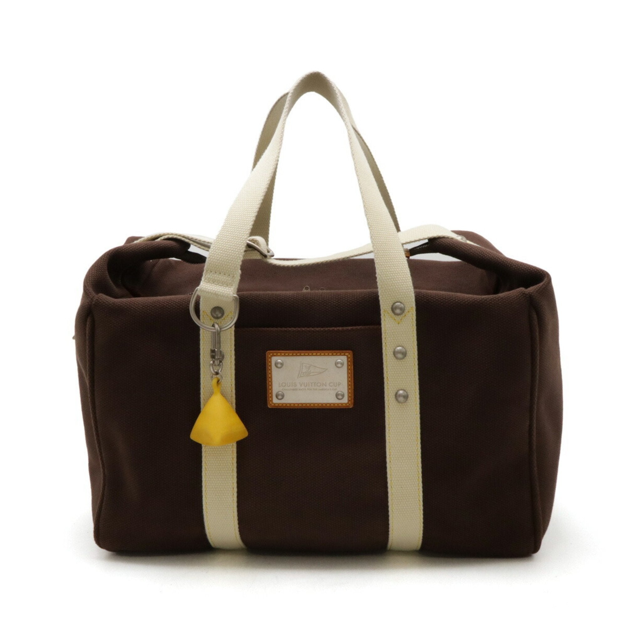 Louis Vuitton Dark Brown Moka Canvas Boston Bag (Pre-Owned)