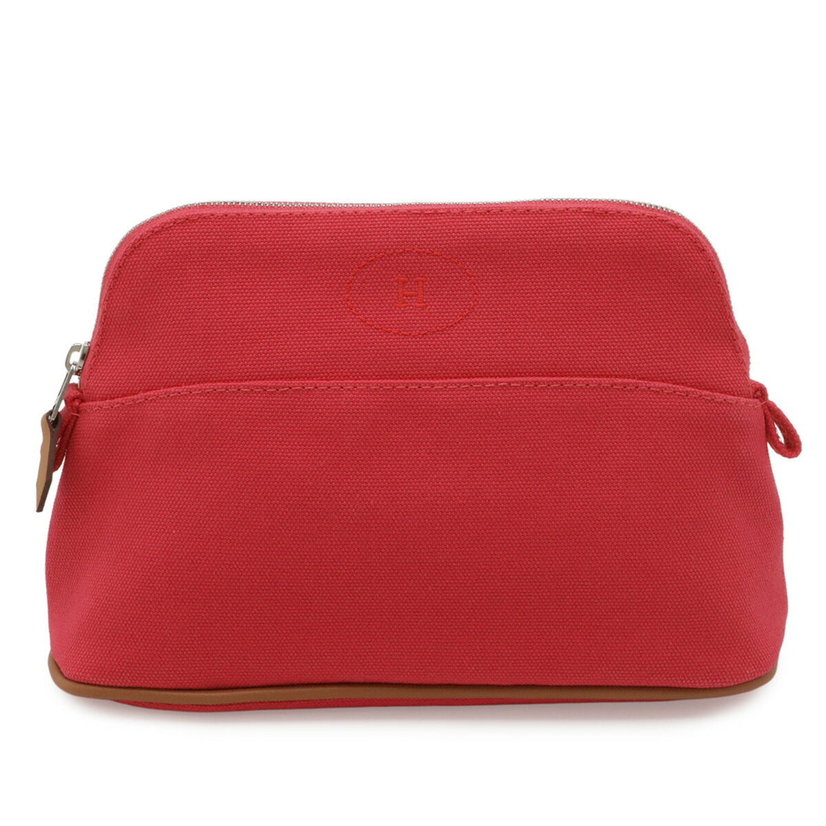 Hermes Fuchsia Canvas Pouch (Pre-Owned)