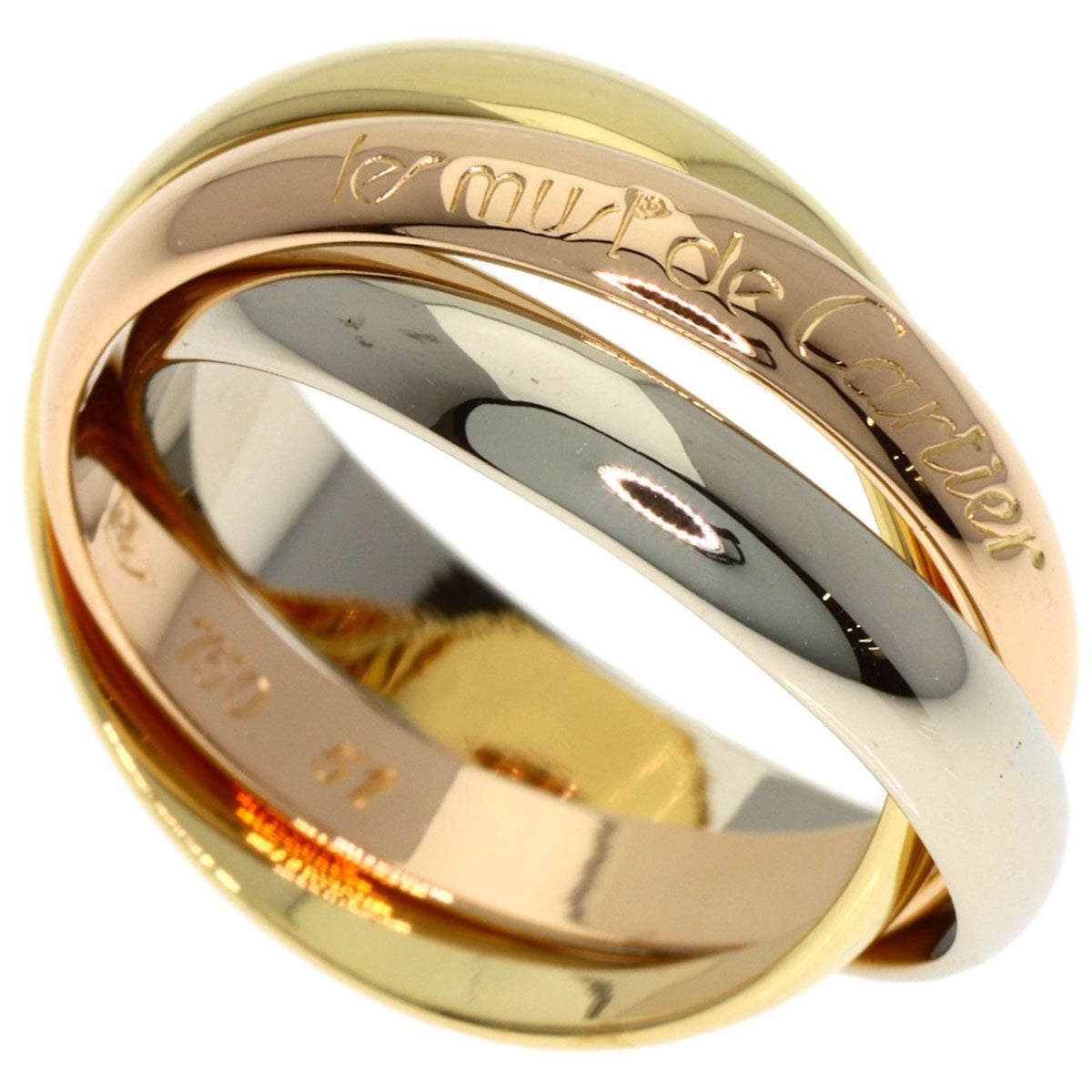 Cartier Yellow Gold (18K) Pink Gold (18K) White Gold (18K) Band Ring (Pre-Owned)
