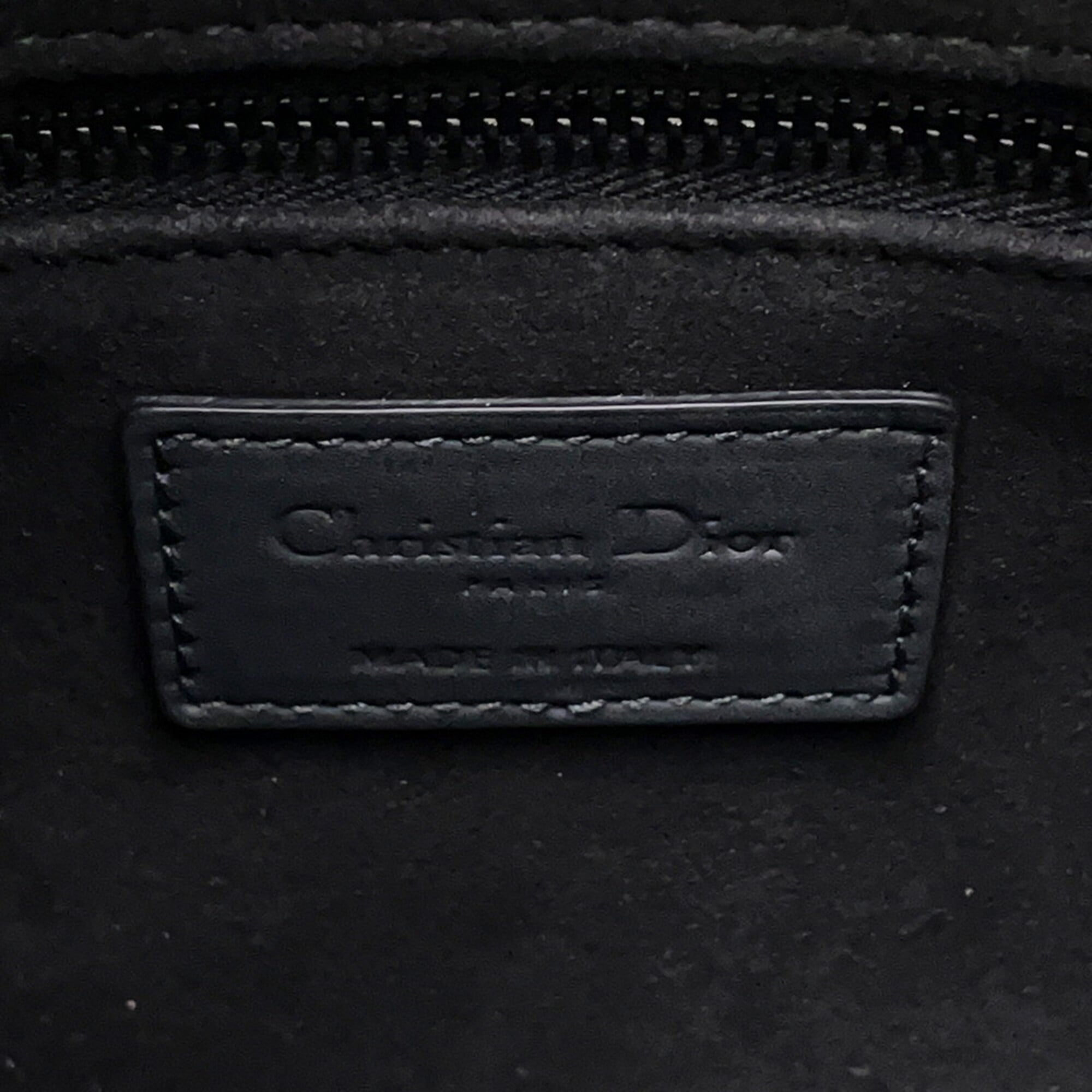 Christian Dior Lady Dior Black Handbag Shoulder Bag (Pre-Owned)