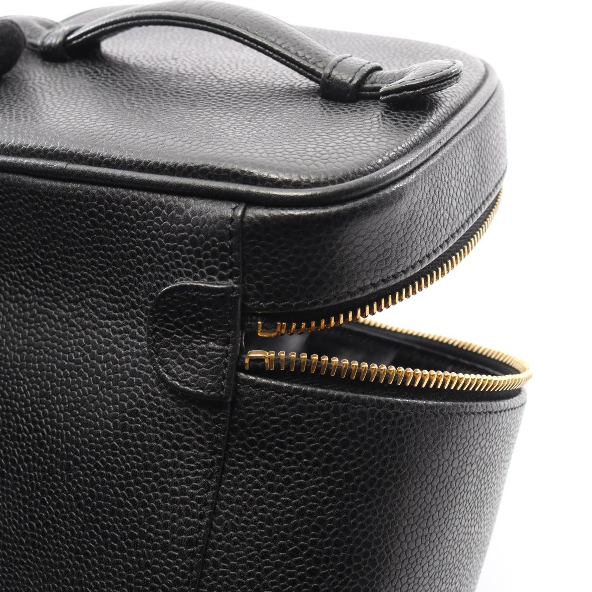Chanel Black Leather Handbag (Pre-Owned)