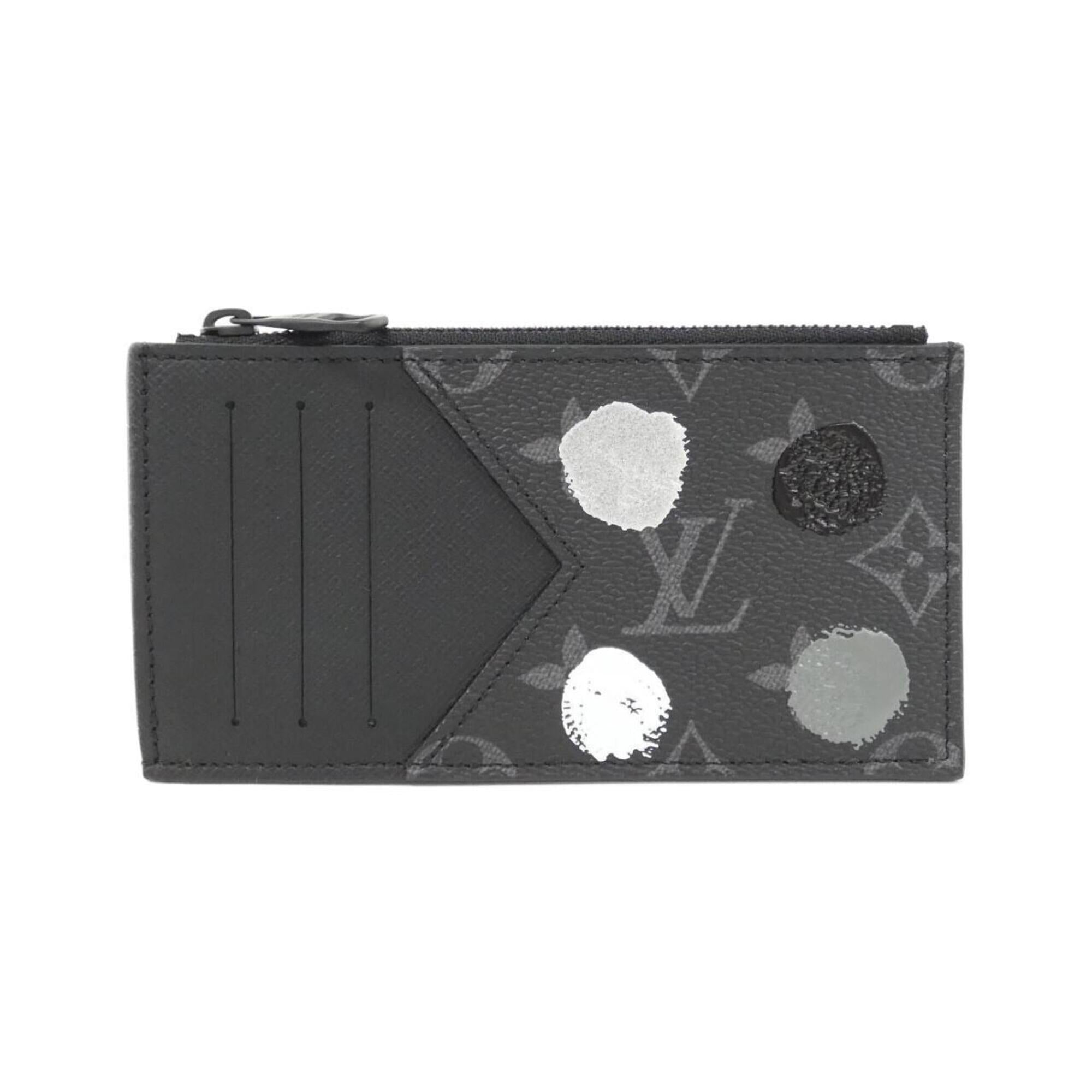 Louis Vuitton Black Monogram Eclipse Monogram Eclipse Coin Purse/Coin Case (Pre-Owned)