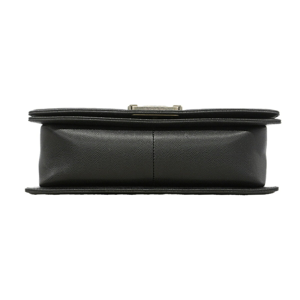 Chanel Black Grained Calfskin Shoulder Bag (Pre-Owned)