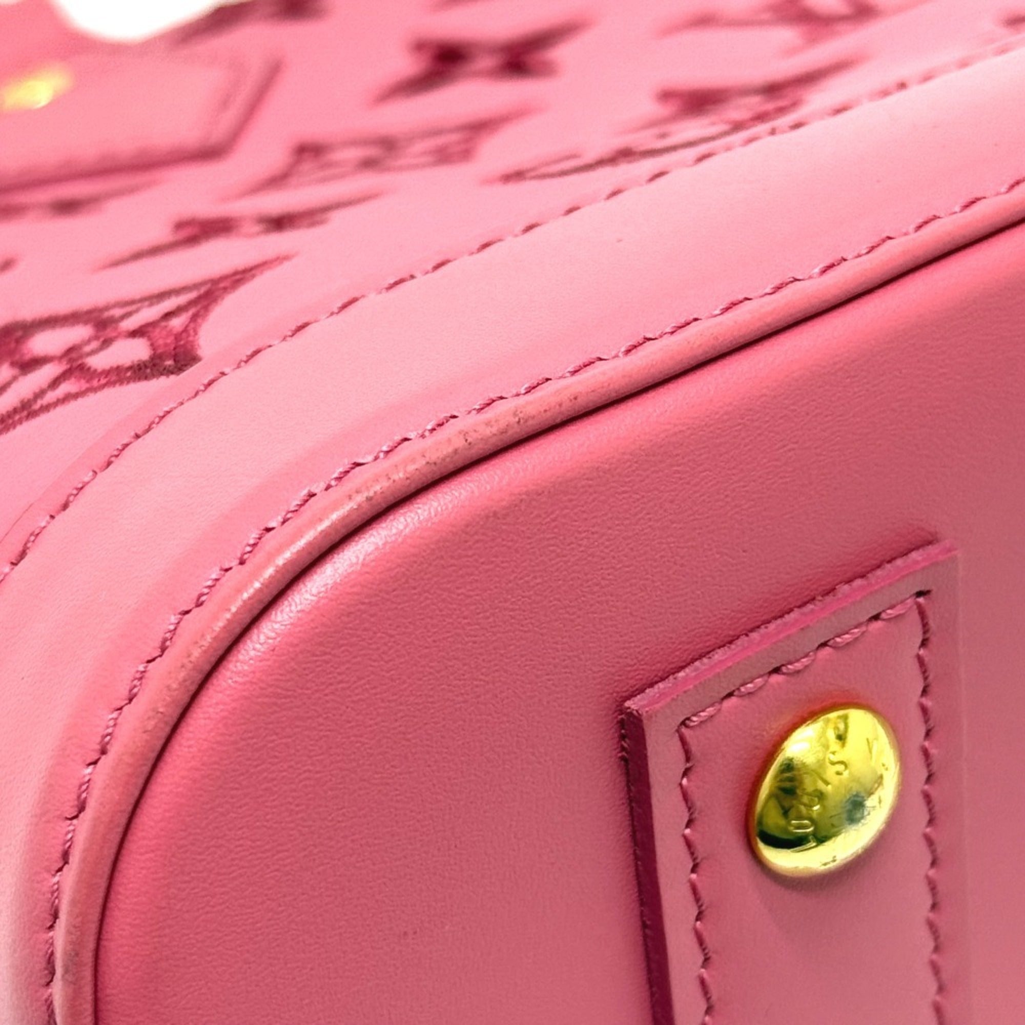 Louis Vuitton Pink Leather Handbag (Pre-Owned)