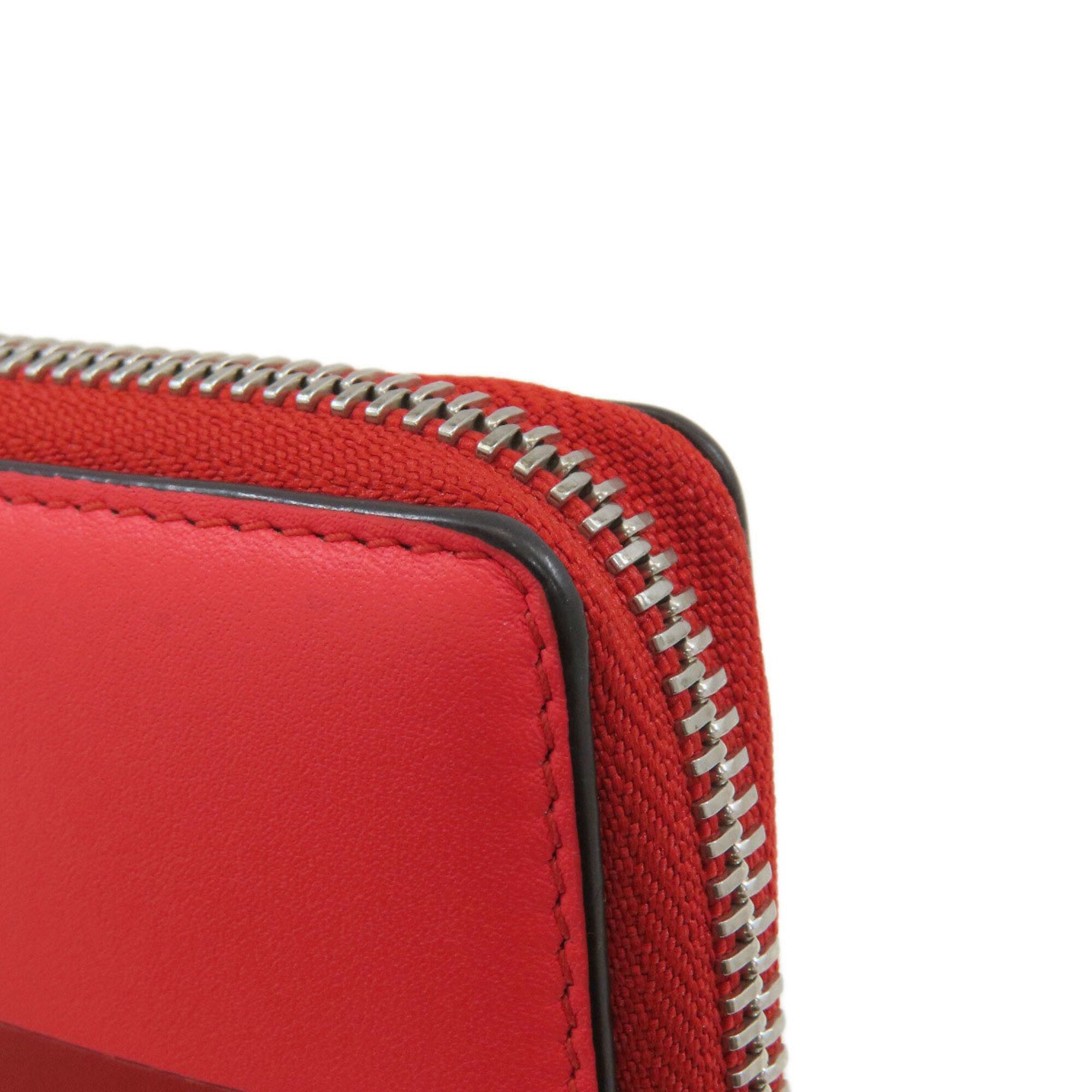 Loewe Red Color Leather Wallet (Bi-Fold) (Pre-Owned)