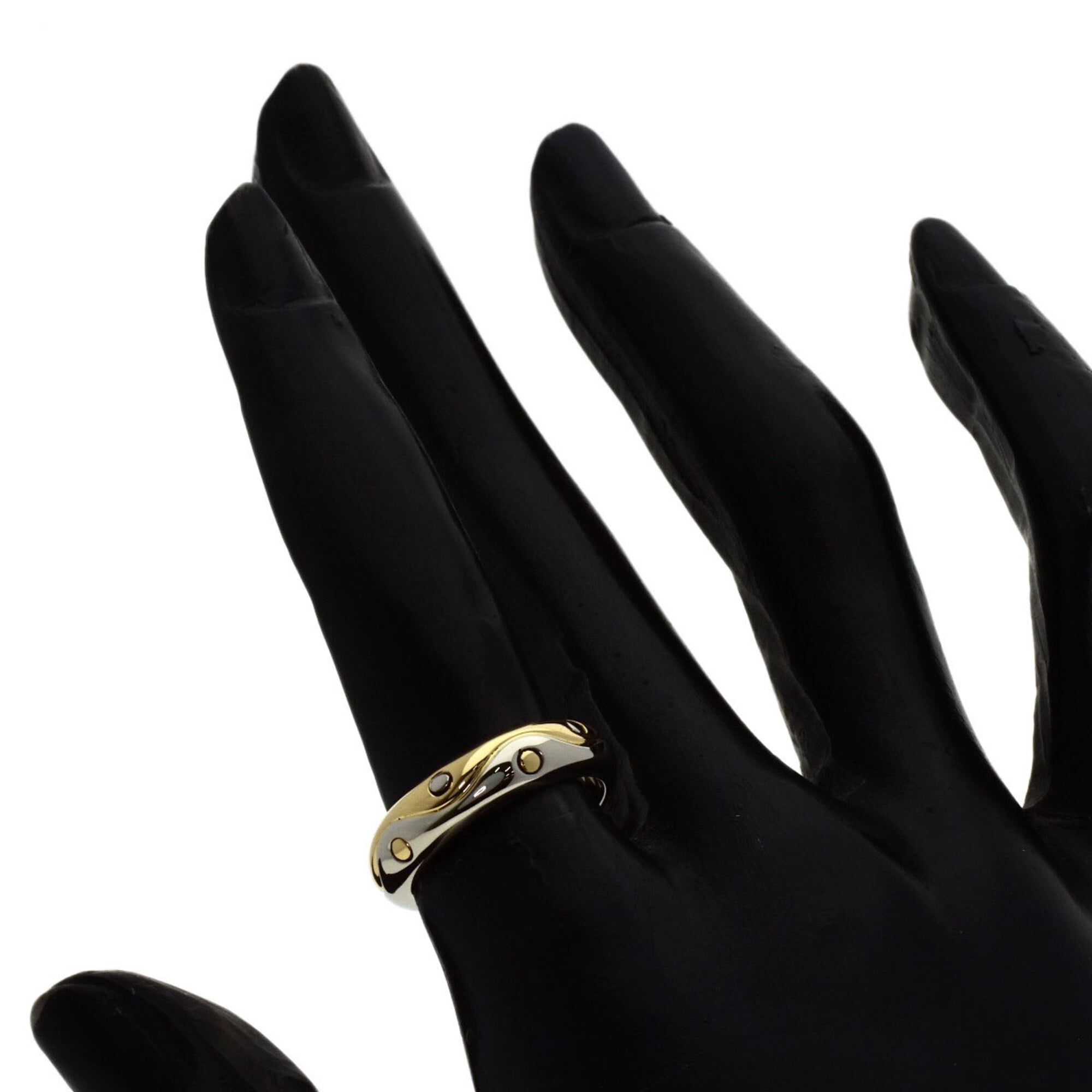 Bvlgari White Yellow Band Ring (Pre-Owned)