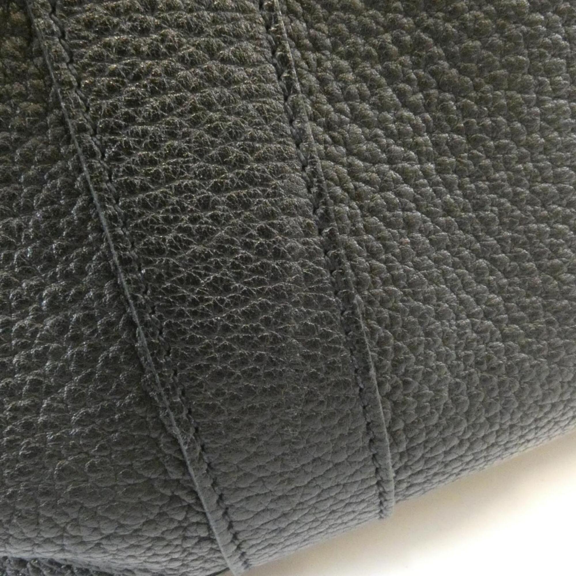 Hermes Garden Black Negonda Leather Handbag (Pre-Owned)