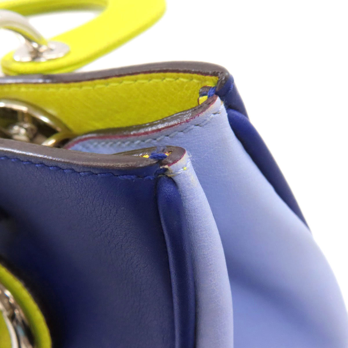 Christian Dior Blue Green Leather Handbag (Pre-Owned)
