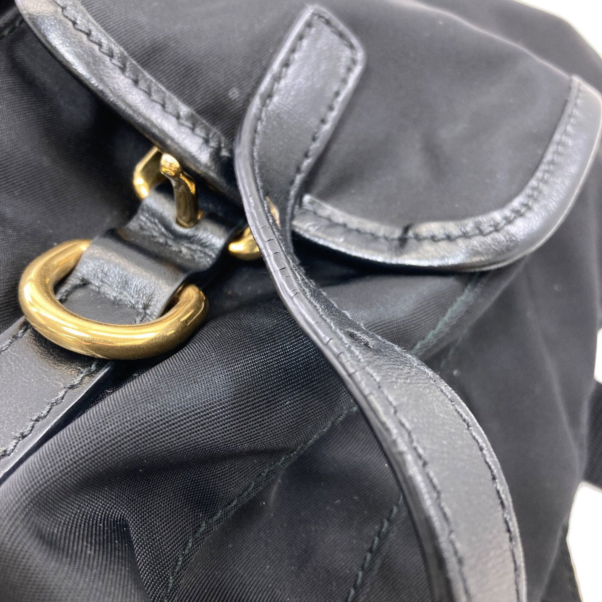 Prada Black Nylon Backpack (Pre-Owned)
