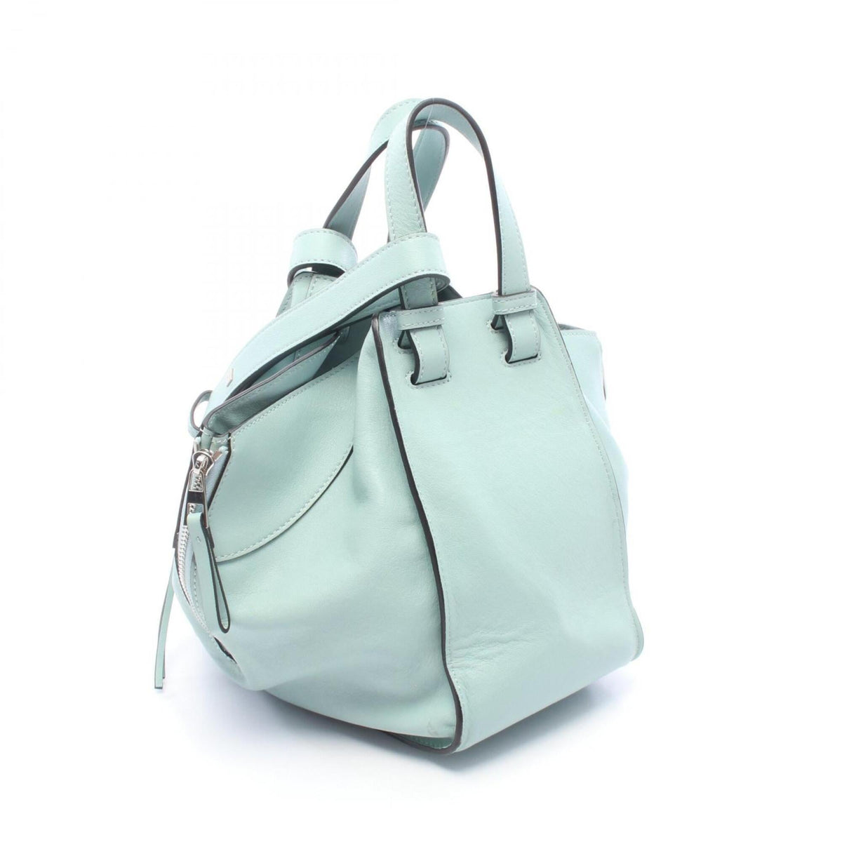 Loewe Blue Leather Handbag (Pre-Owned)