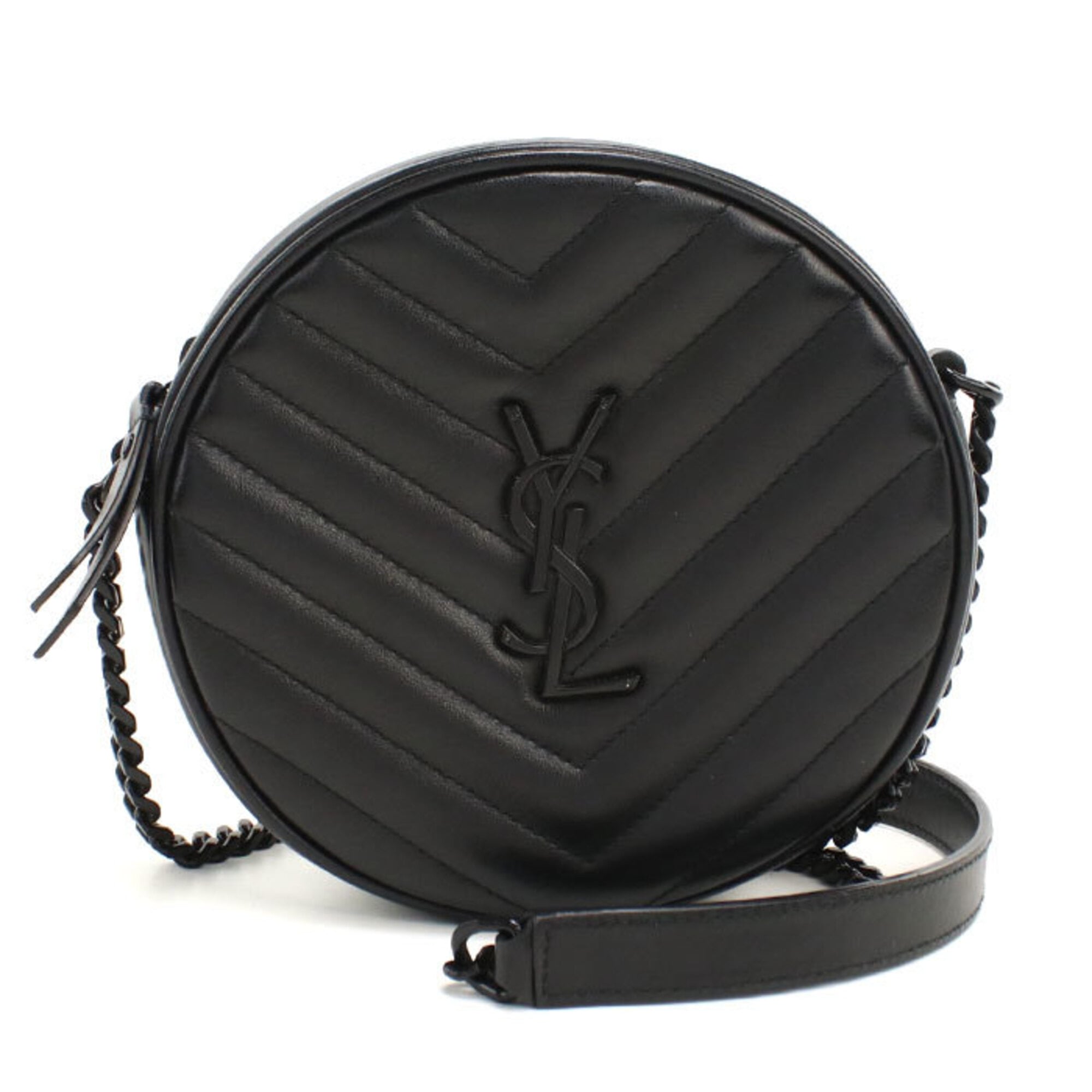Saint Laurent Black Leather Shoulder Bag (Pre-Owned)