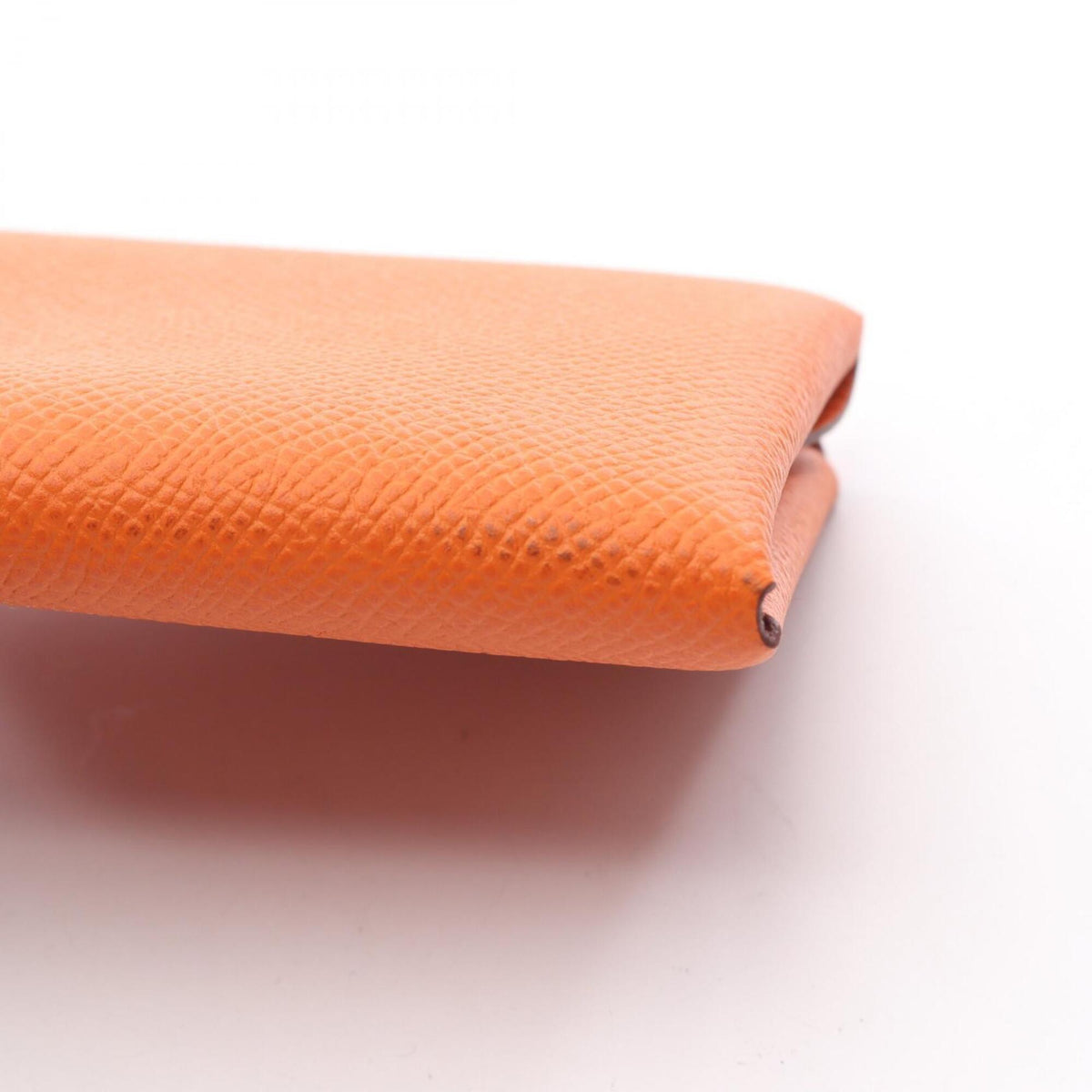 Hermes Orange Epsom Leather Coin Purse/Coin Case (Pre-Owned)