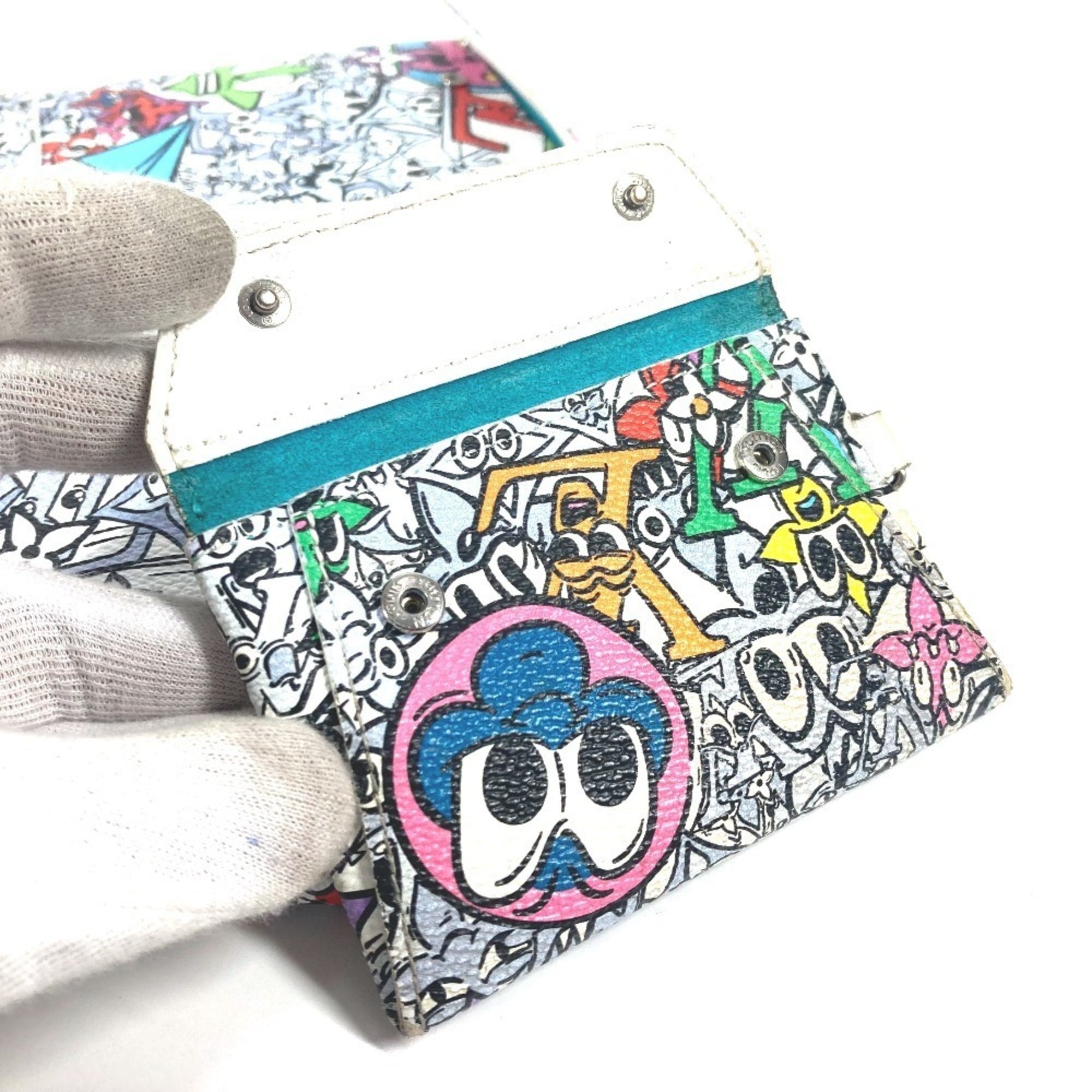 Louis Vuitton Multi-Color Canvas Leather Clutch Bag (Pre-Owned)