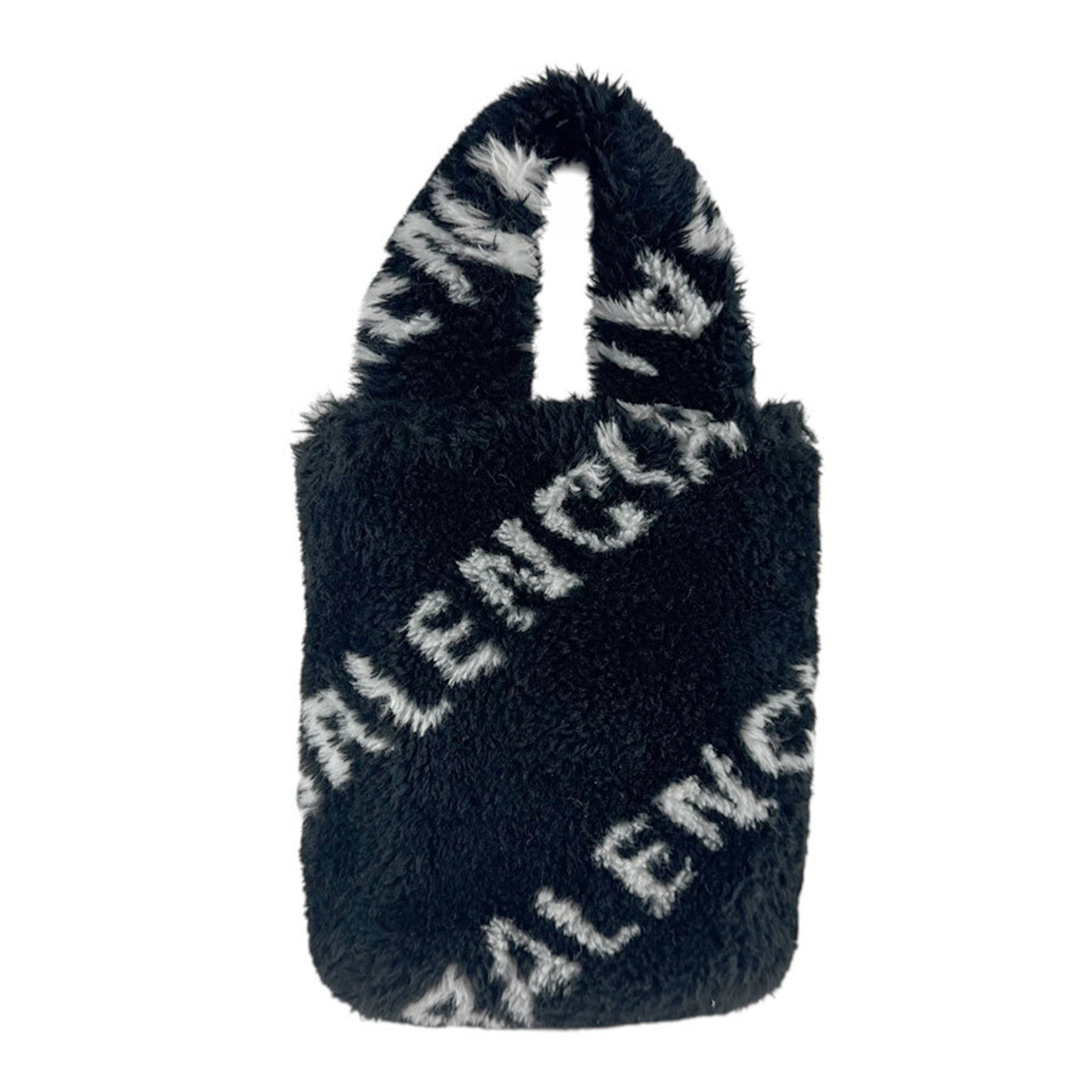Balenciaga Black Fur Shoulder Bag (Pre-Owned)