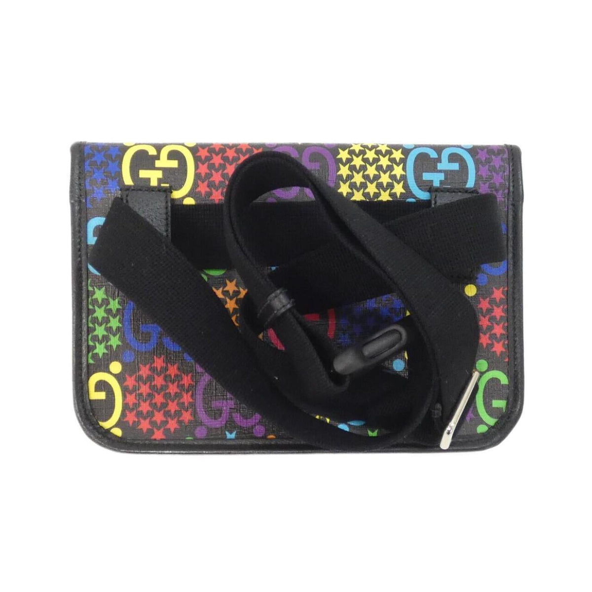 Gucci Black Multi-Color Canvas Fanny Pack (Pre-Owned)