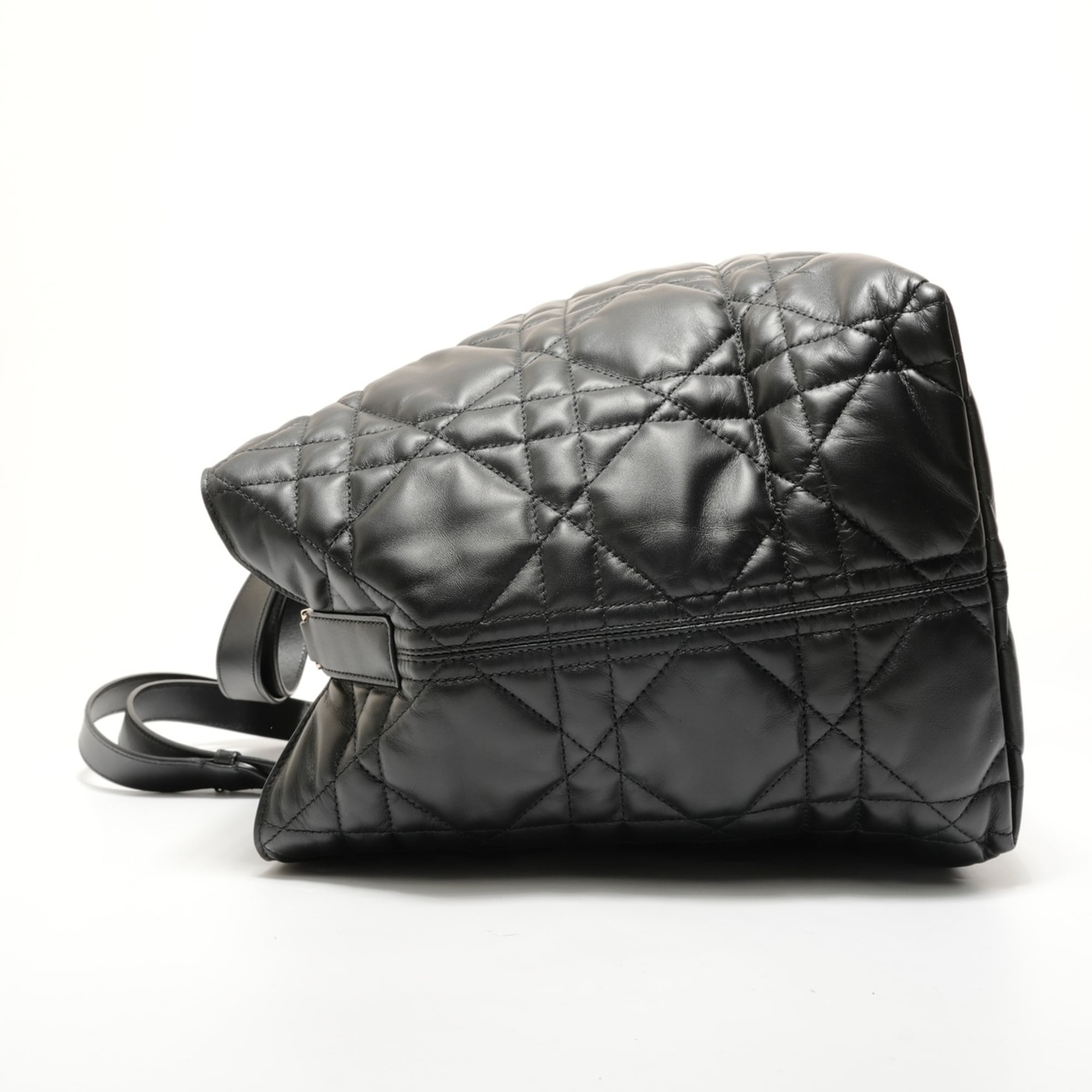 Christian Dior Black Leather Tote Bag (Pre-Owned)