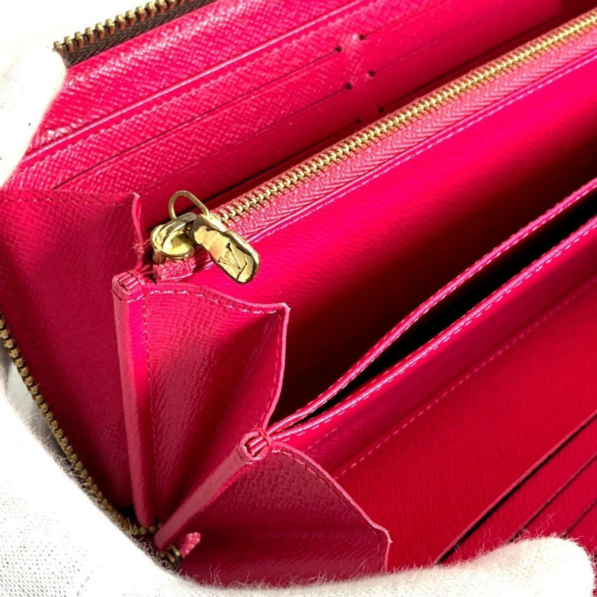 Louis Vuitton Monogram Bay Brown Pink Monogram Long Wallet (Bi-Fold) (Pre-Owned)