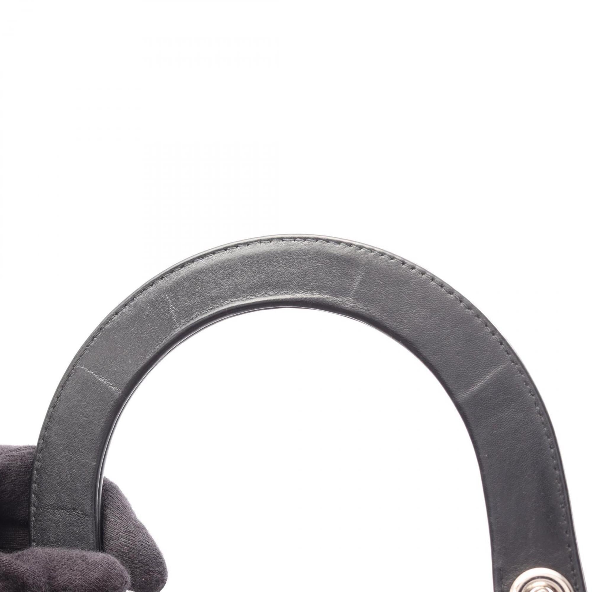 Christian Dior Black Leather Handbag Pouch (Pre-Owned)