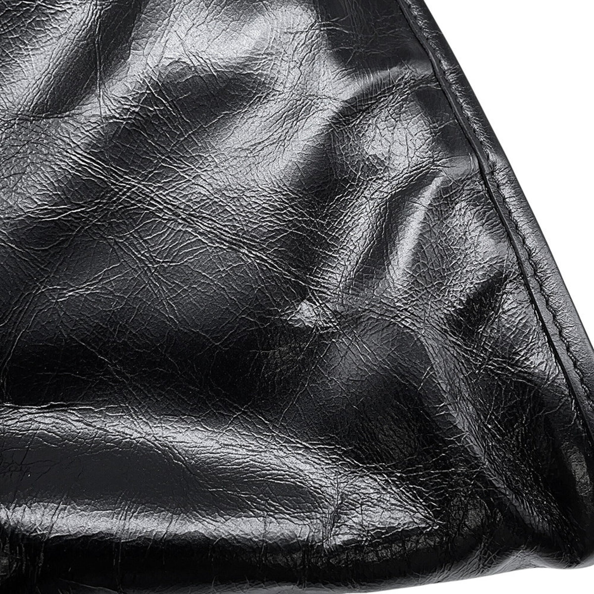 Prada Black Leather Handbag Shoulder Bag (Pre-Owned)