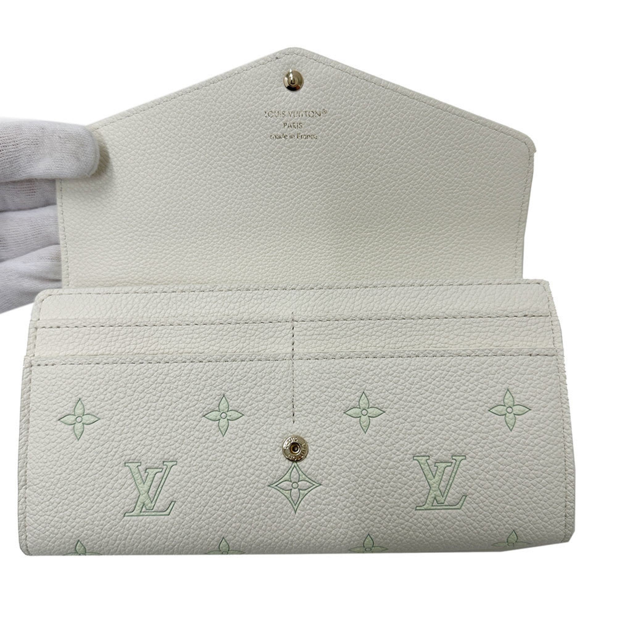 Louis Vuitton Monogram Empreinte White Monogram Empreinte Long Wallet (Bi-Fold) (Pre-Owned)