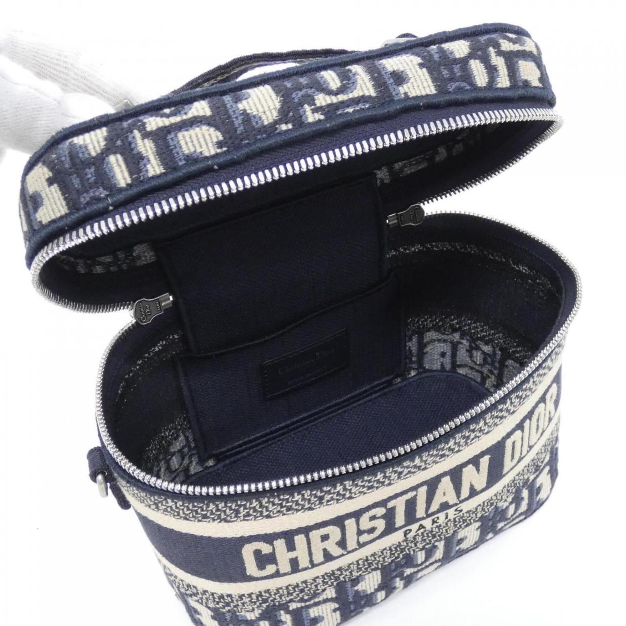 Christian Dior Blue Canvas Handbag (Pre-Owned)