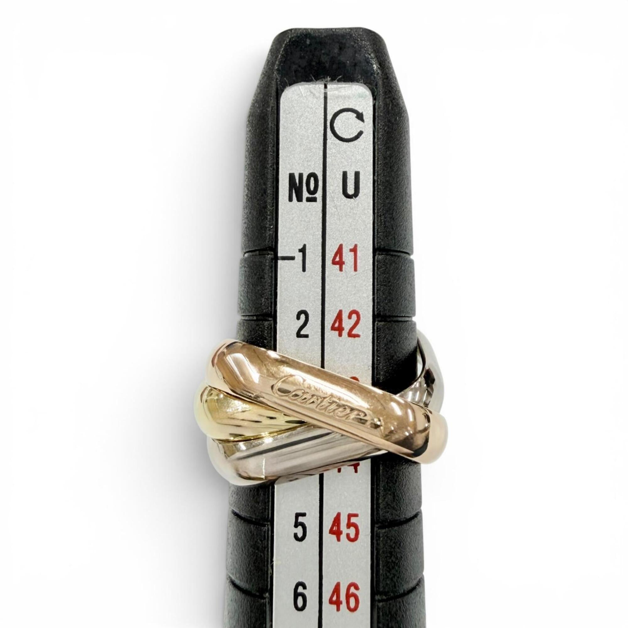 Cartier Pink Gold White Gold Yellow Gold Yellow Gold (18K) Pink Gold (18K) White Gold (18K) Band Ring (Pre-Owned)