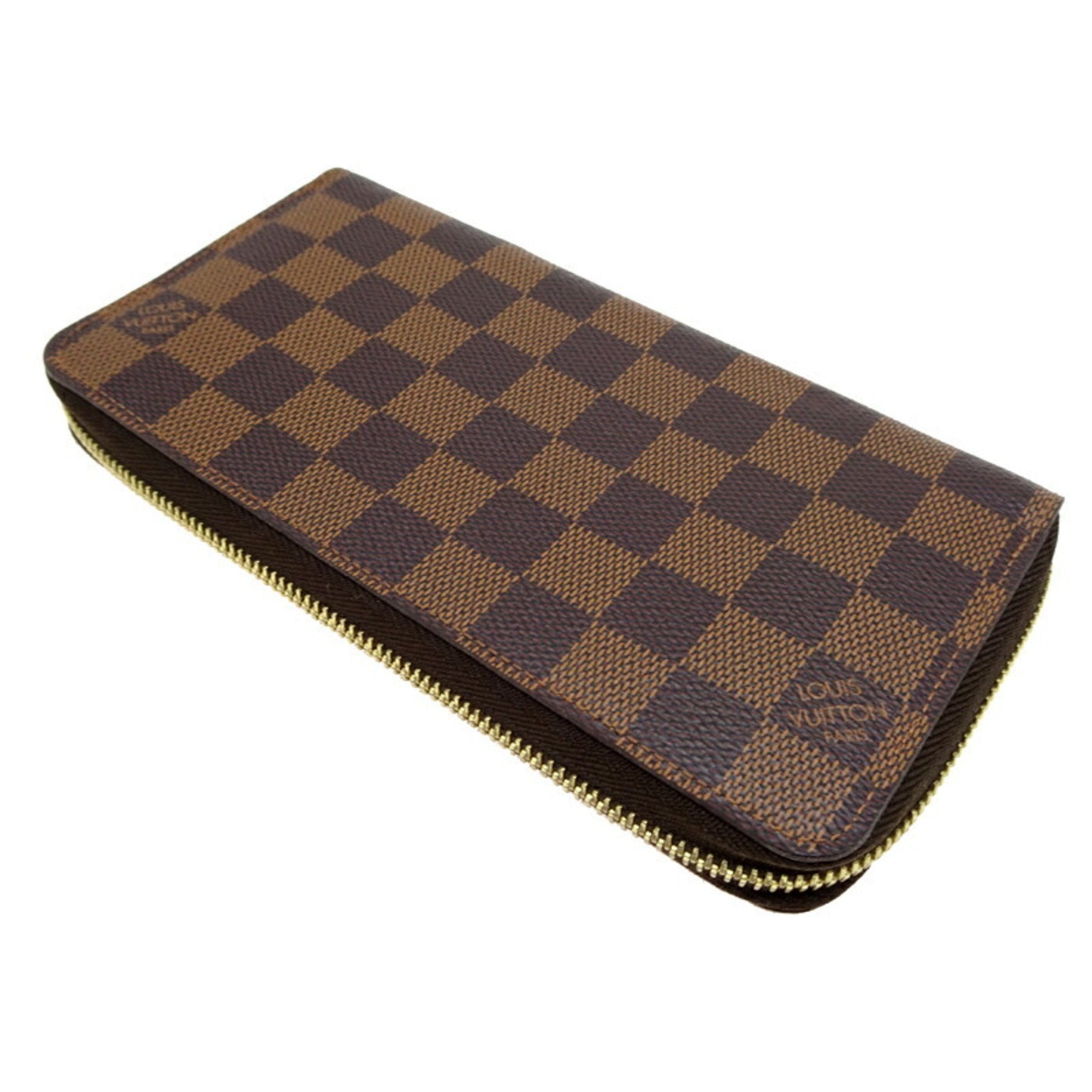 Louis Vuitton Brown Damier Canvas Ebene Damier Canvas Long Wallet (Bi-Fold) (Pre-Owned)