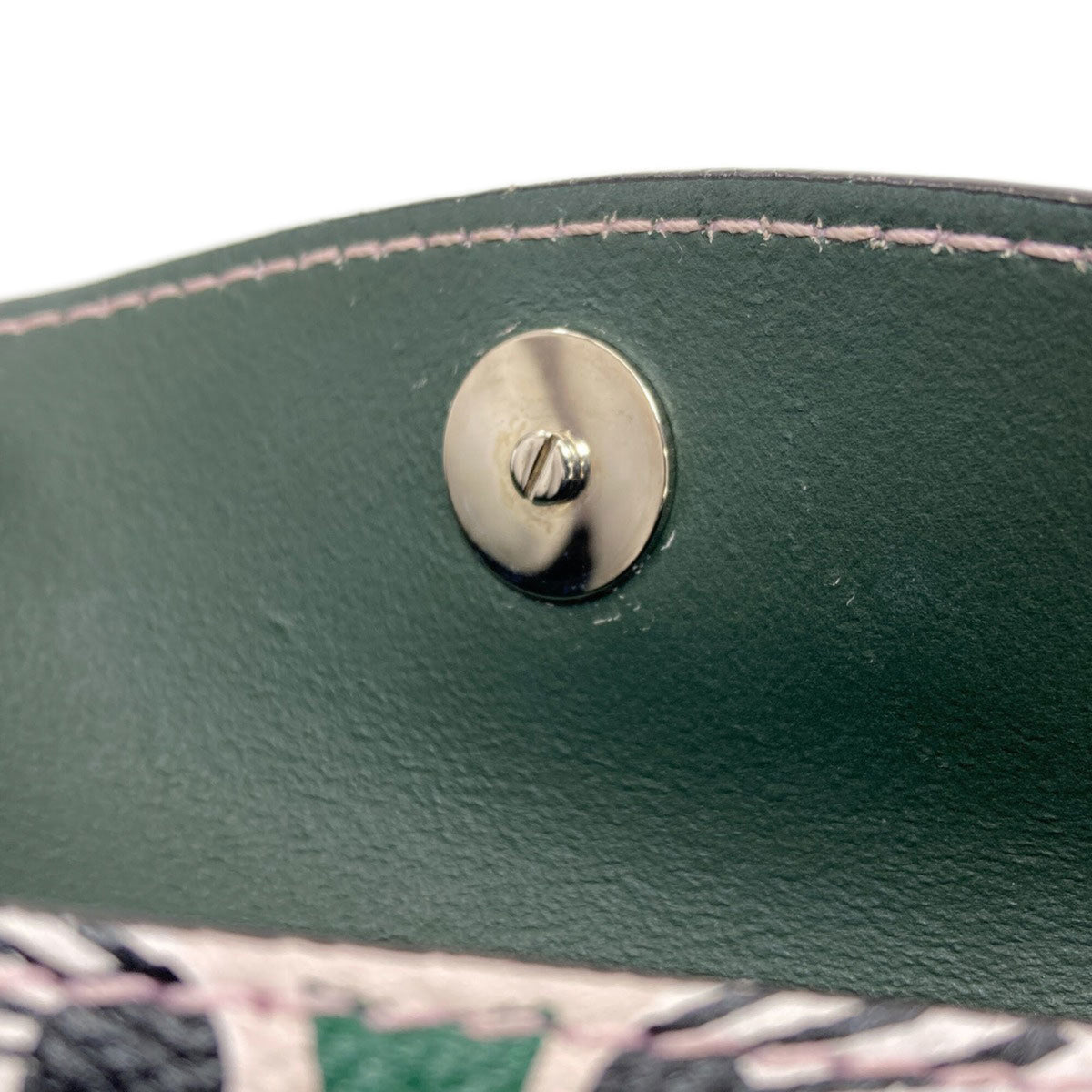 Christian Dior Black Green Pink Leather Handbag (Pre-Owned)