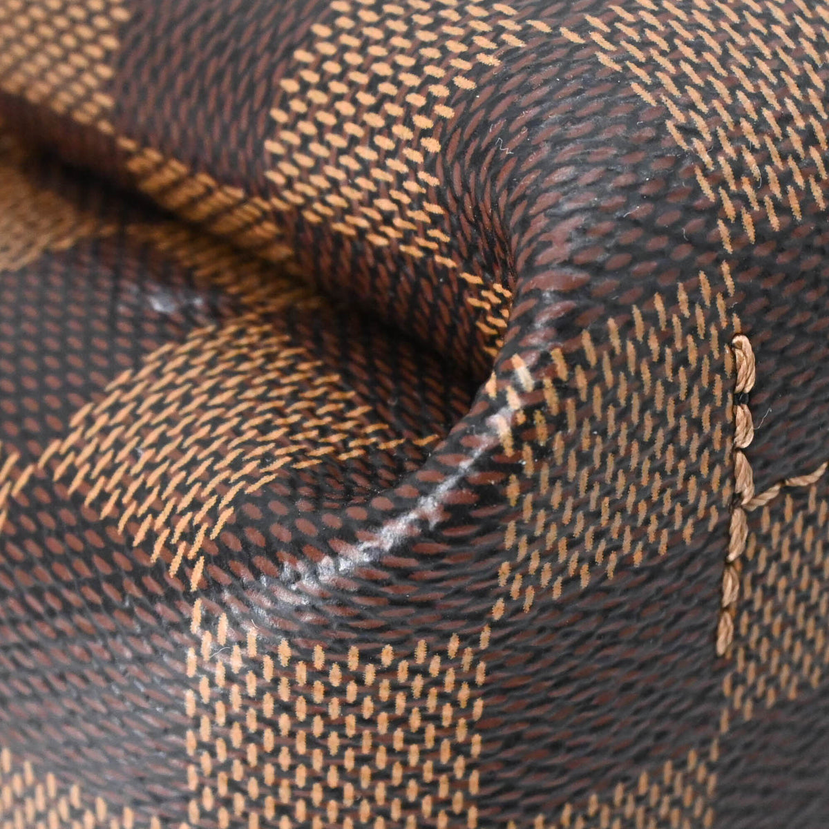 Louis Vuitton Damier Brown Damier Canvas Handbag Shoulder Bag (Pre-Owned)