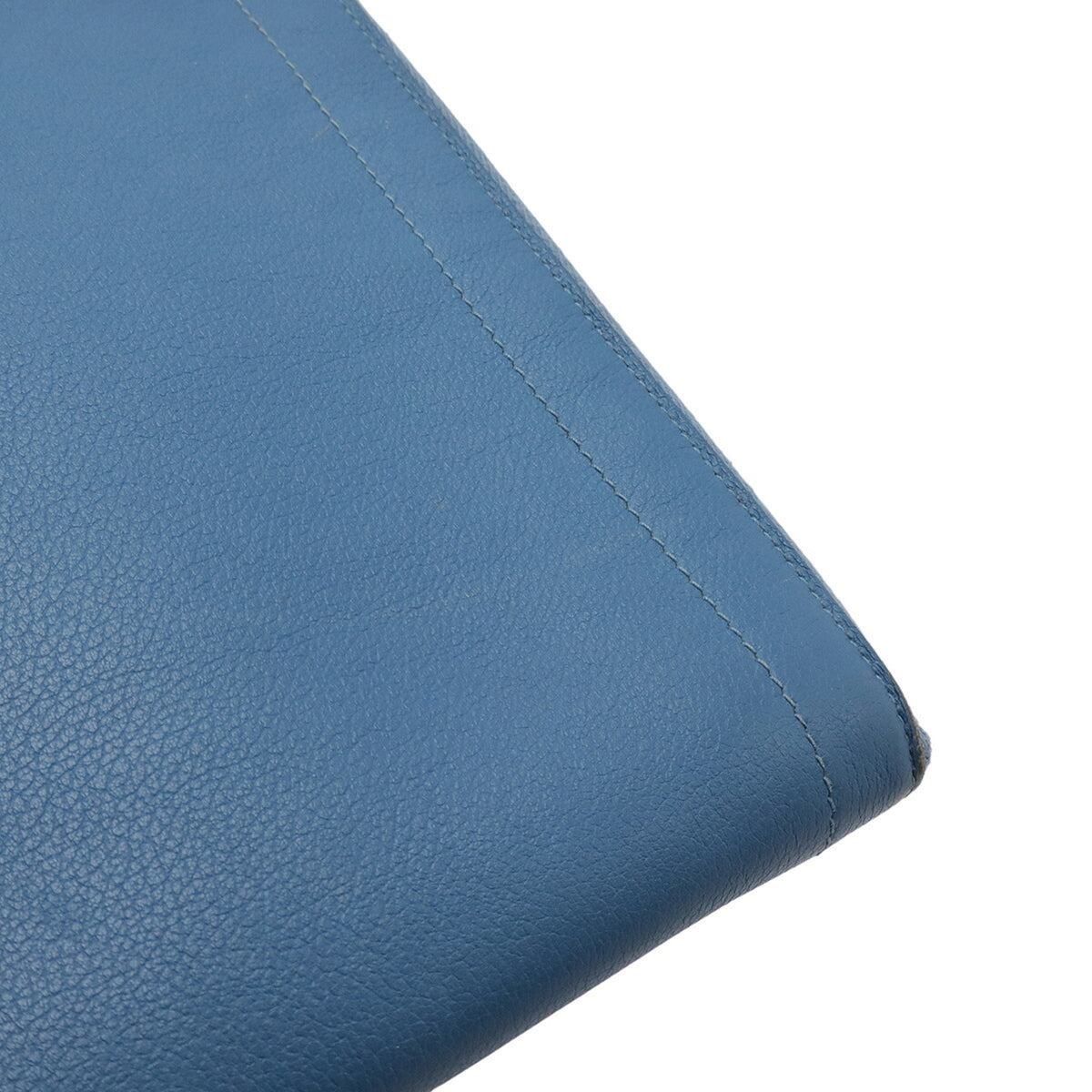 Hermes Blue Leather Clutch Bag (Pre-Owned)