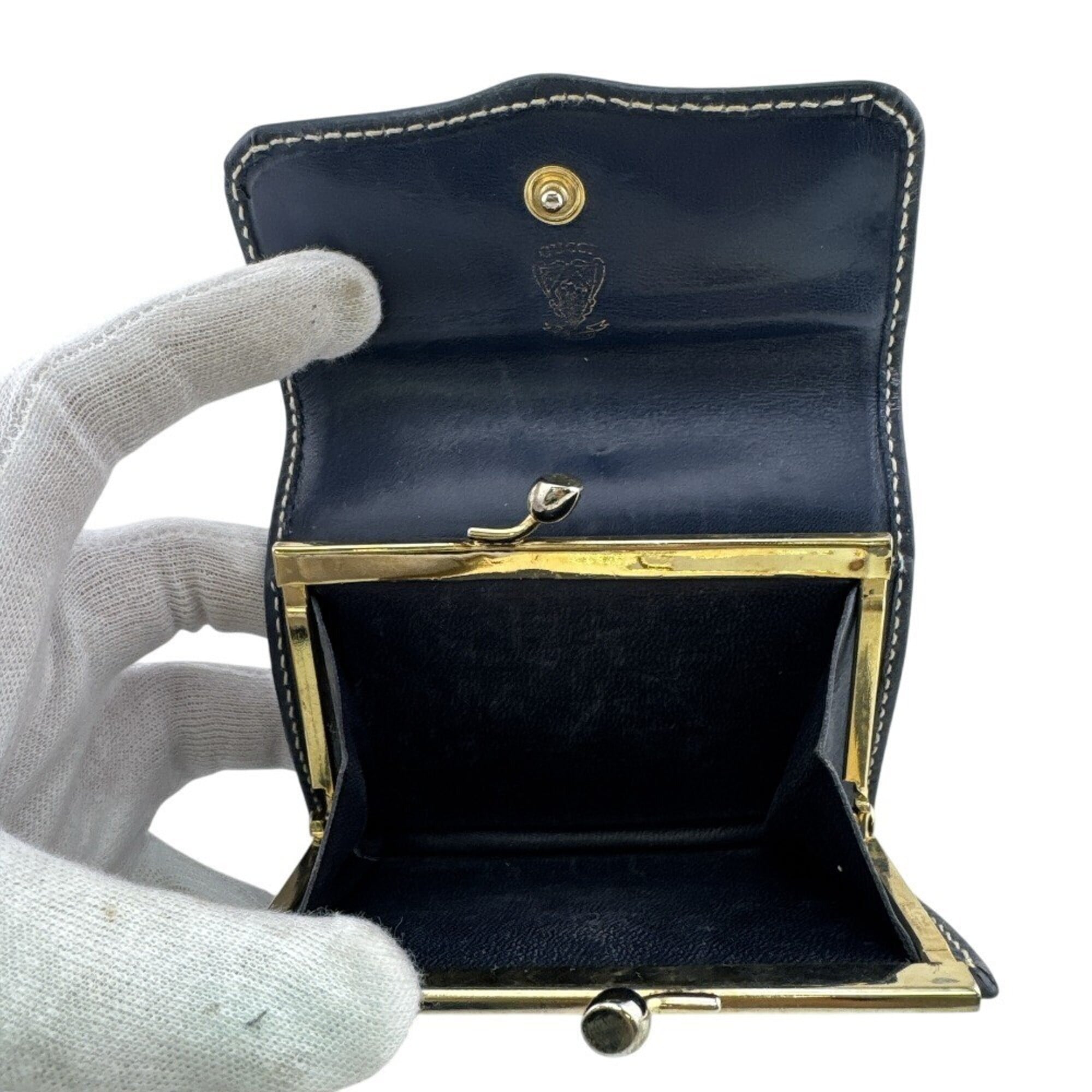 Gucci Microguccissima Navy Pvc Wallet (Bi-Fold) (Pre-Owned)