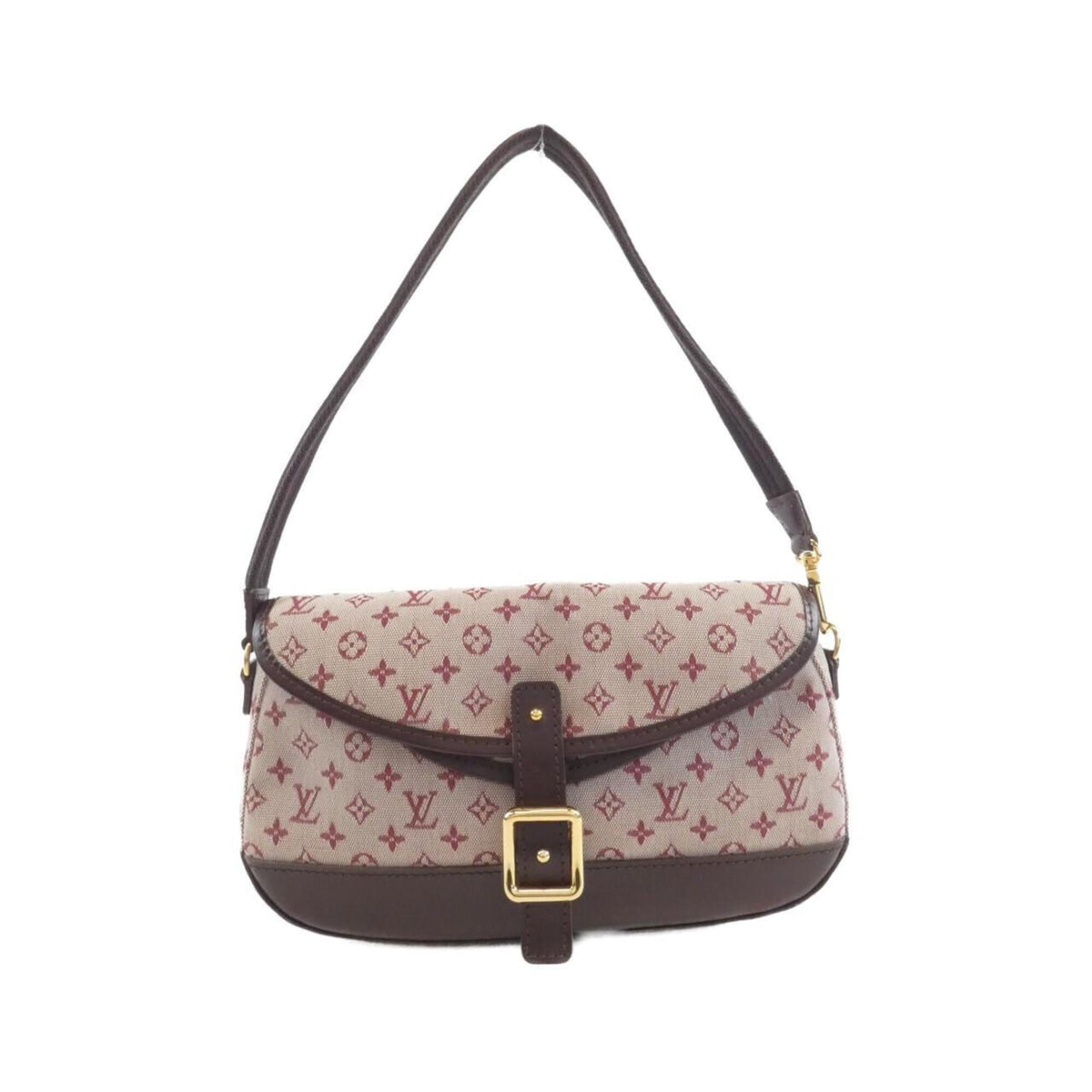 Louis Vuitton Red Color Canvas Shoulder Bag (Pre-Owned)