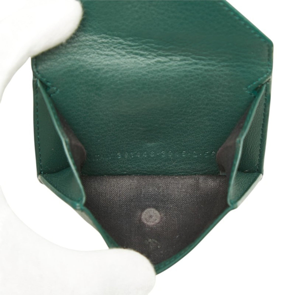 Balenciaga Green Paper Wallet (Tri-Fold) (Pre-Owned)