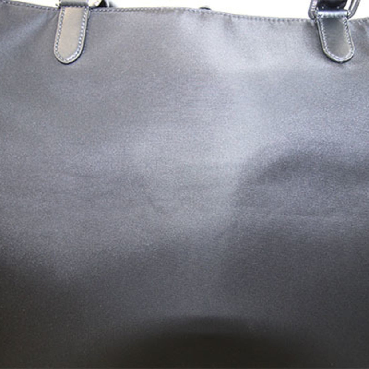 Fendi Black Nylon Leather Handbag Tote Bag (Pre-Owned)