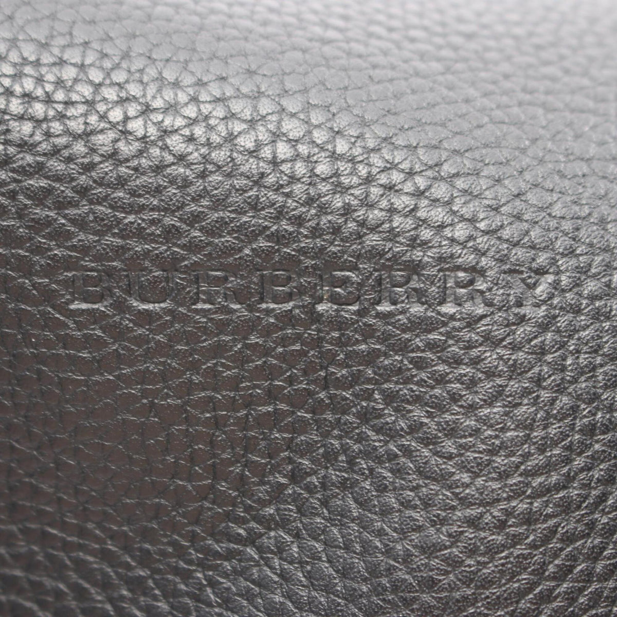 Burberry Black Leather Handbag Shoulder Bag (Pre-Owned)