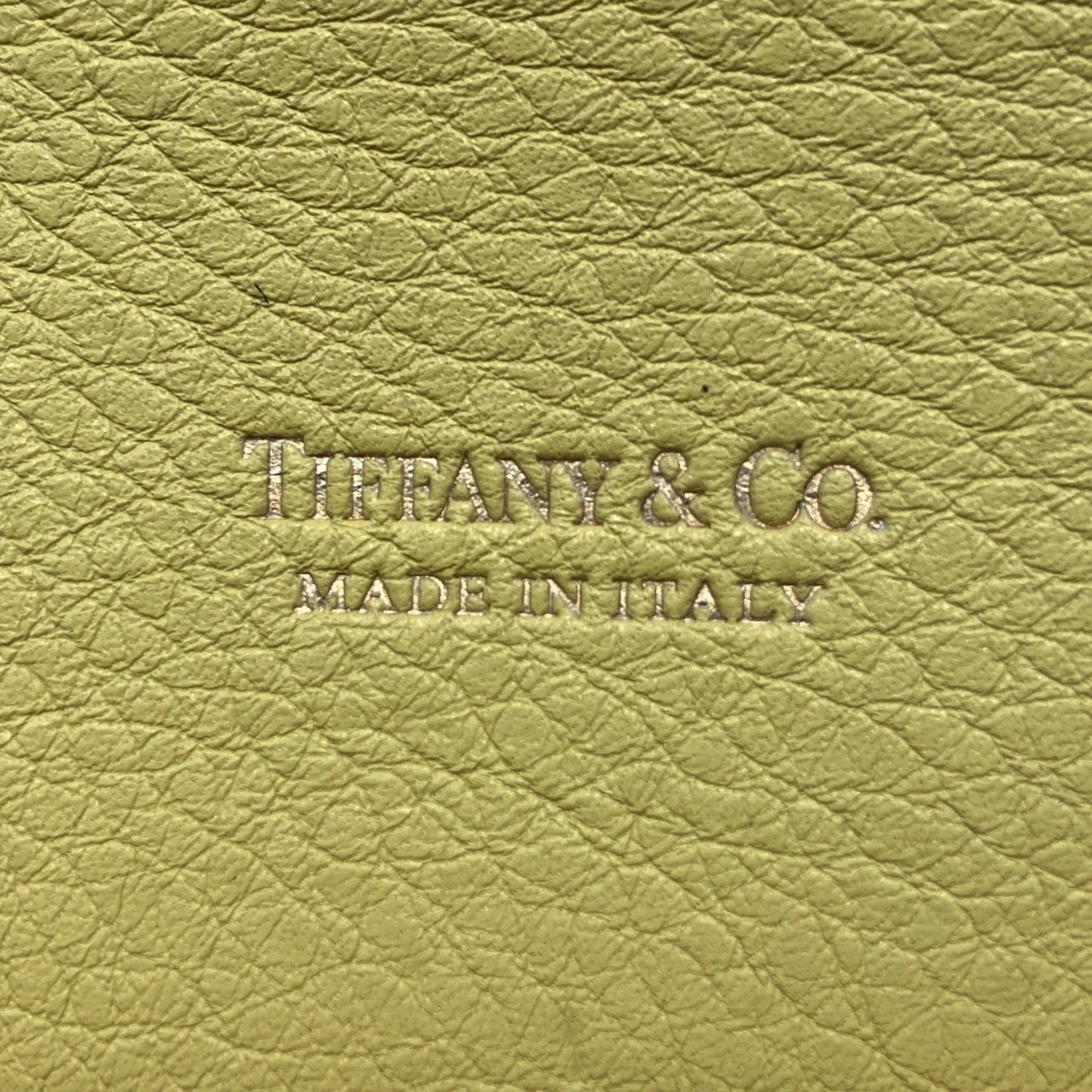 Tiffany Yellow Leather Long Wallet (Bi-Fold) (Pre-Owned)